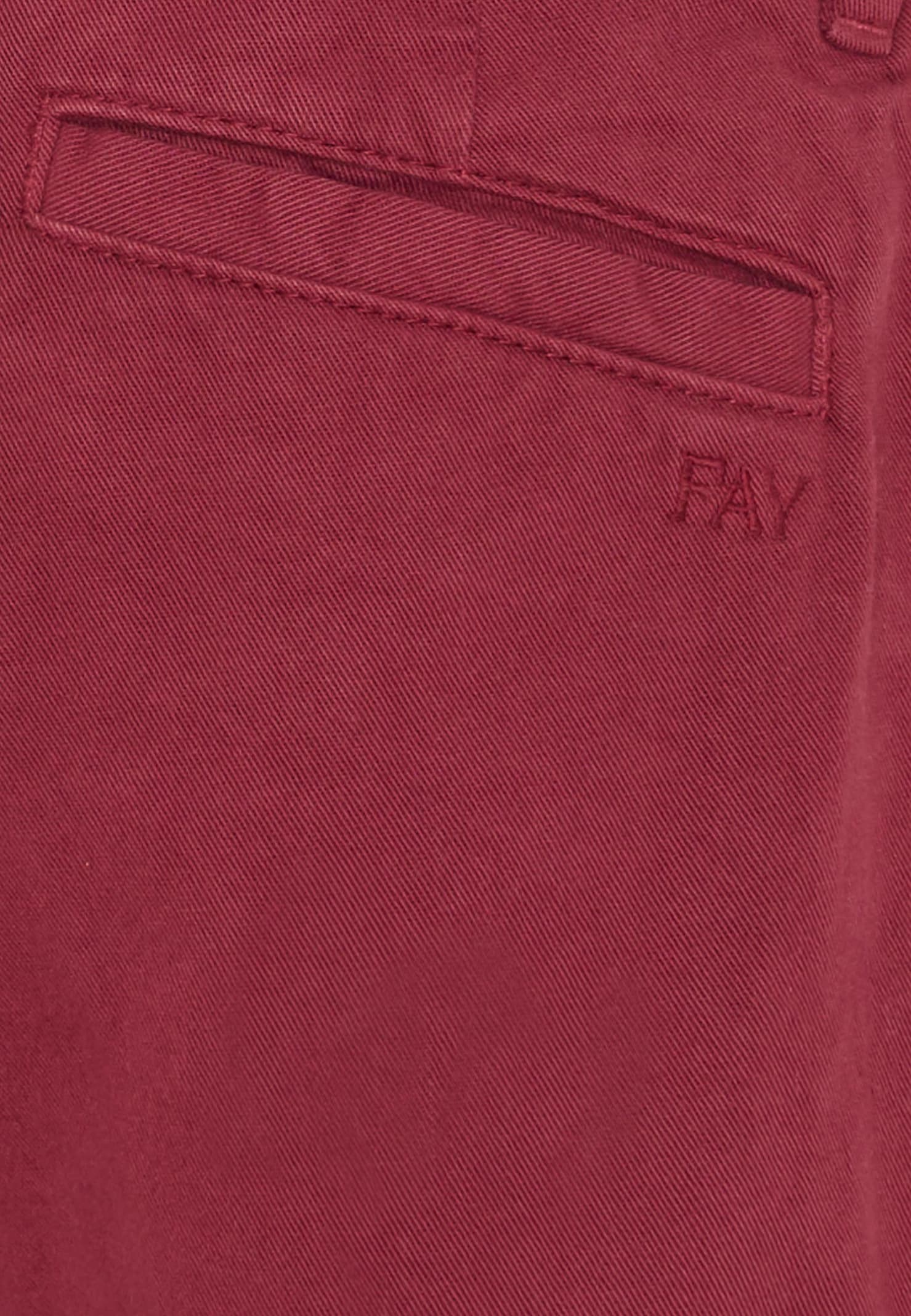 Fay Burgundy Trousers For Boy With Logo In Burgundy