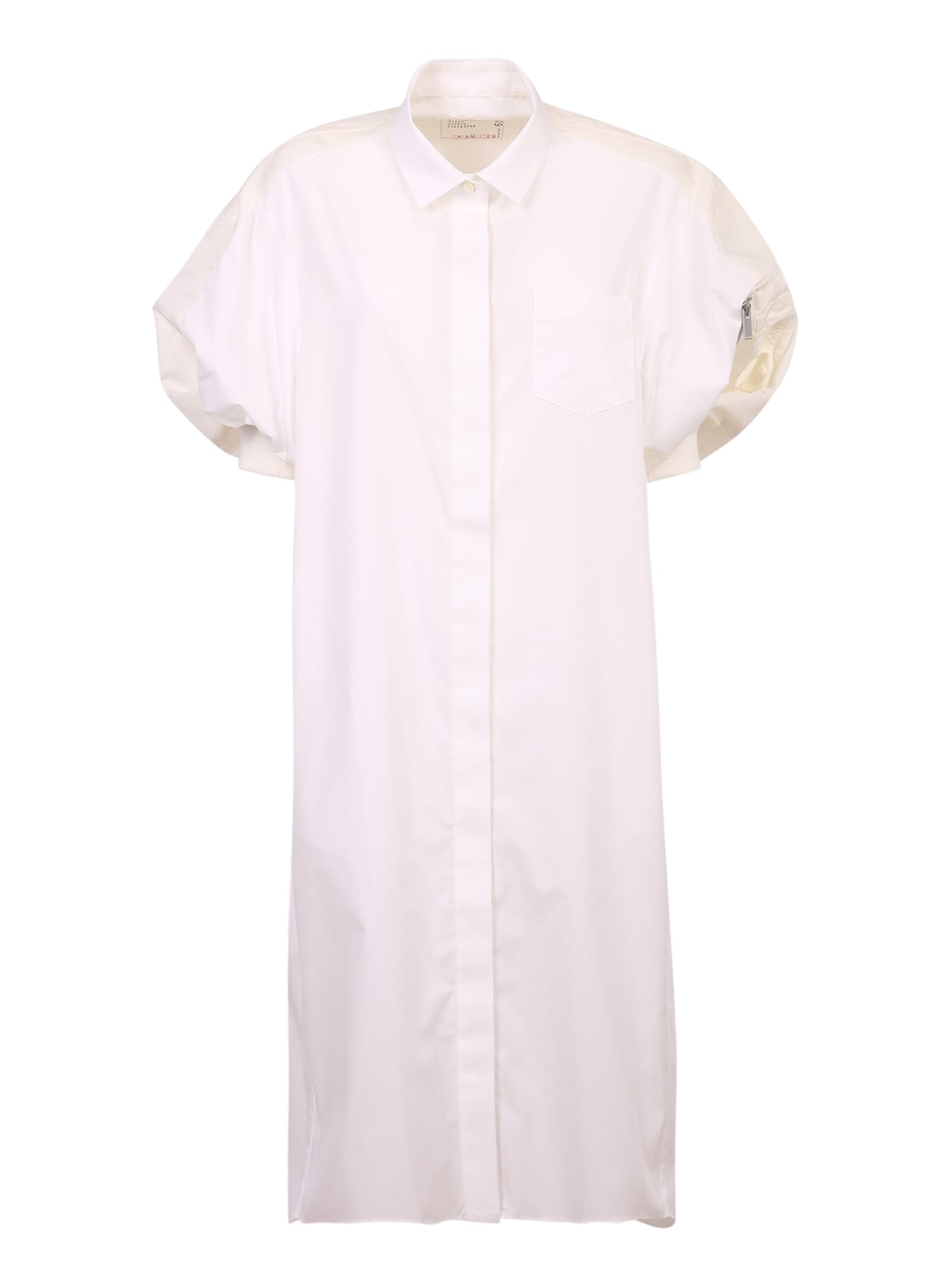 Sacai Balloon-sleeve Shirt Dress