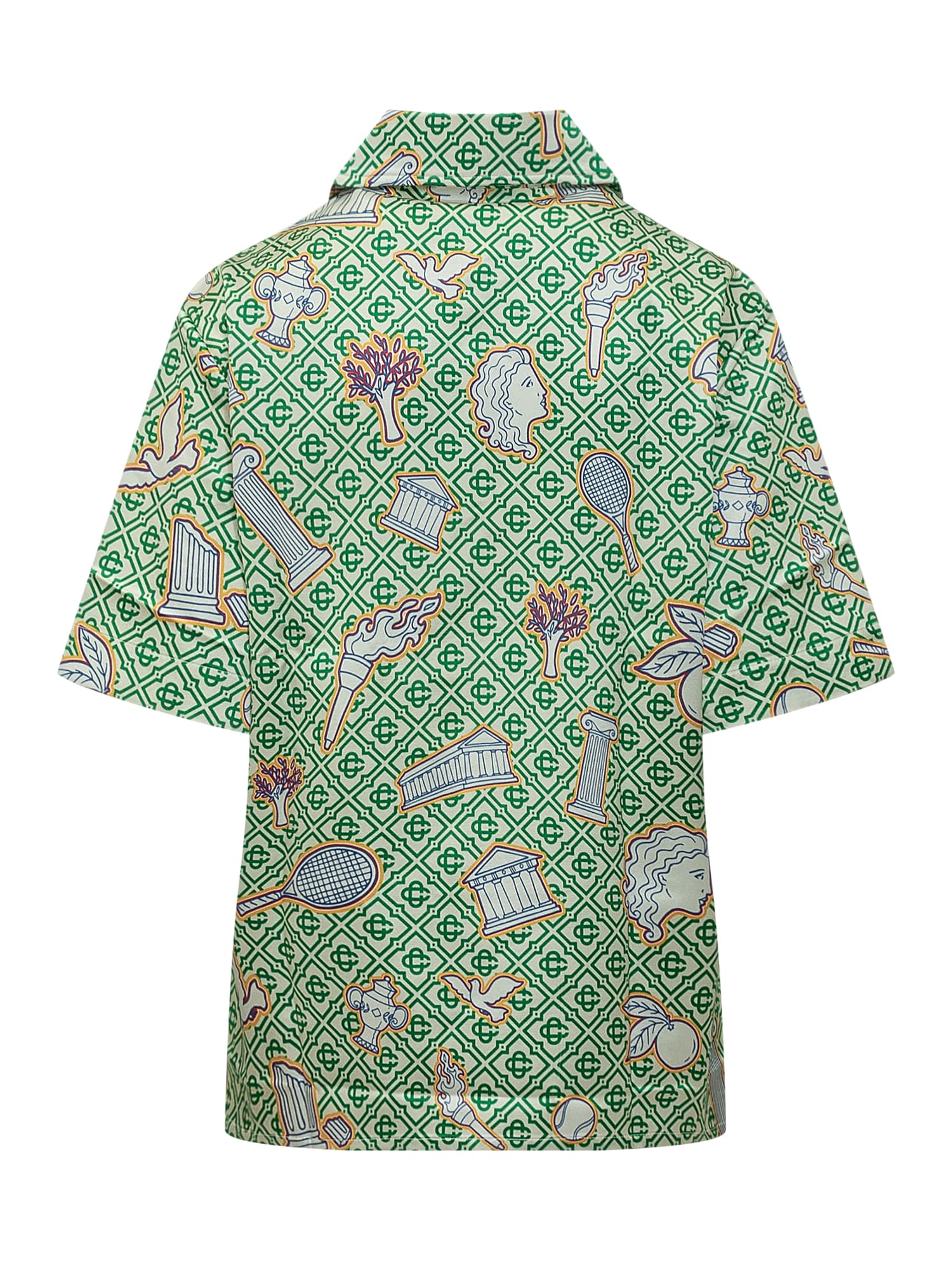 Shop Casablanca Short Sleeve Shirt In Verde