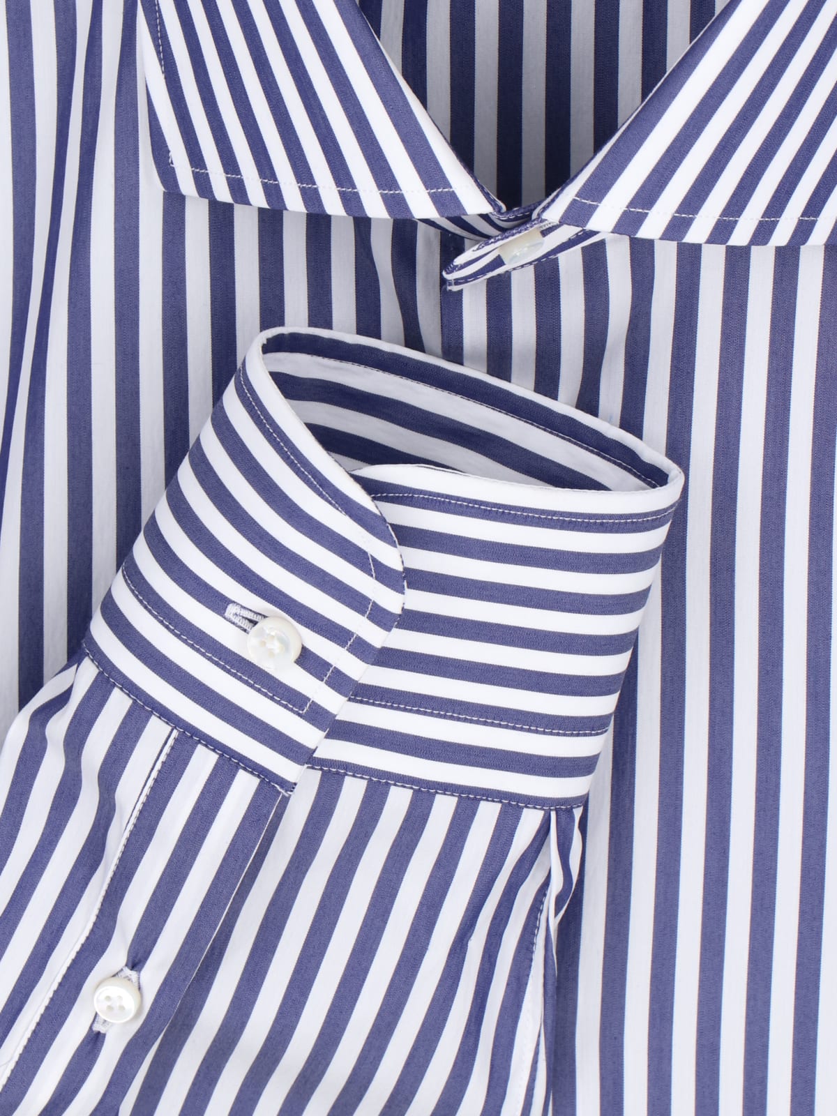 Shop Barba Napoli Classica Striped Shirt In Blue