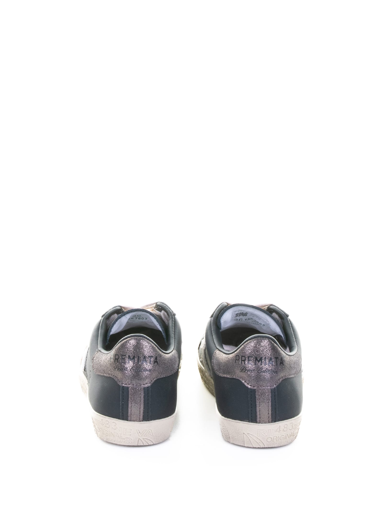 Premiata 1 Linea Sneakers Black In Black