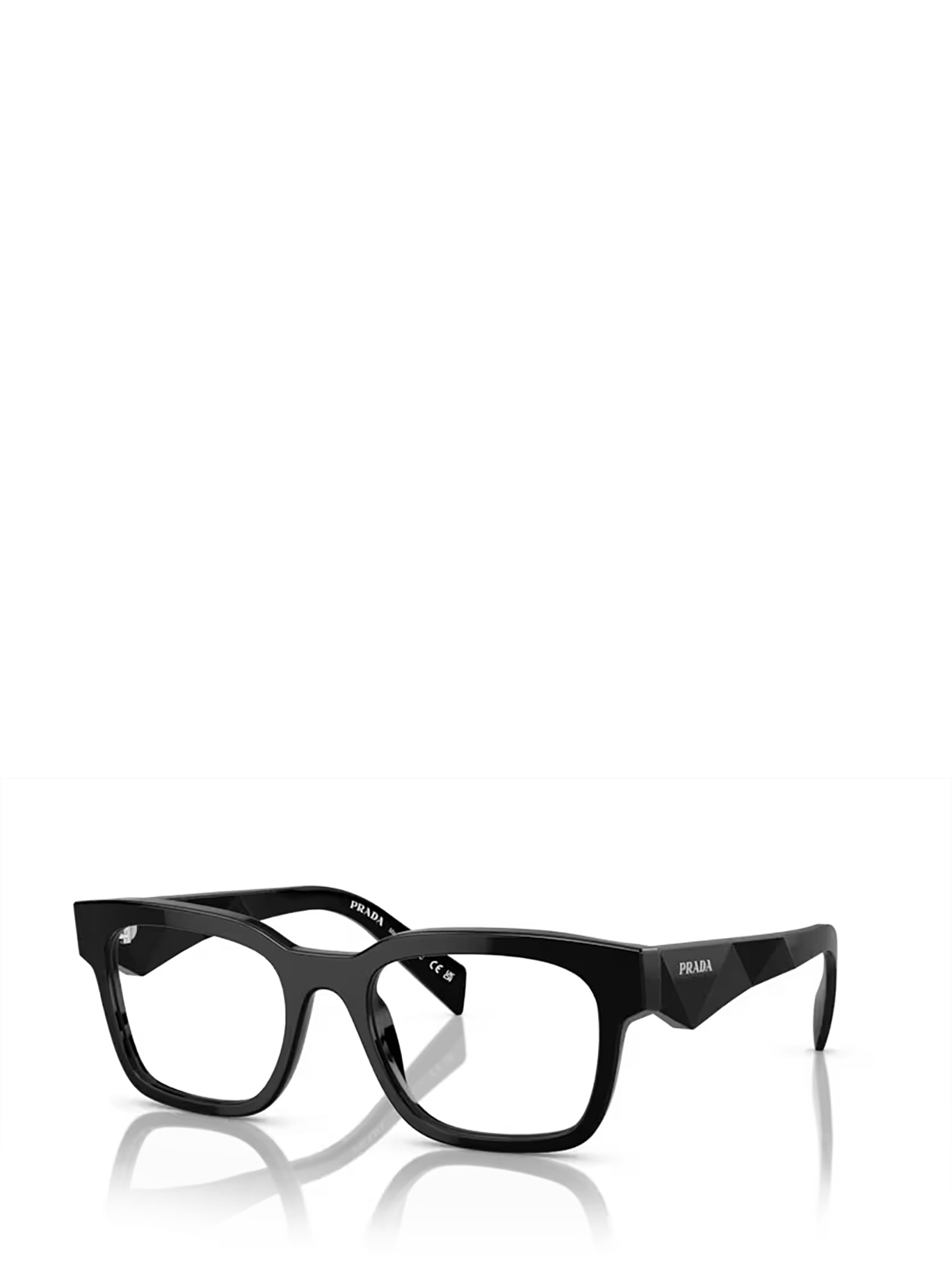 Prada Eyewear Pr A10v Black Glasses – Men – CELA VOGUE