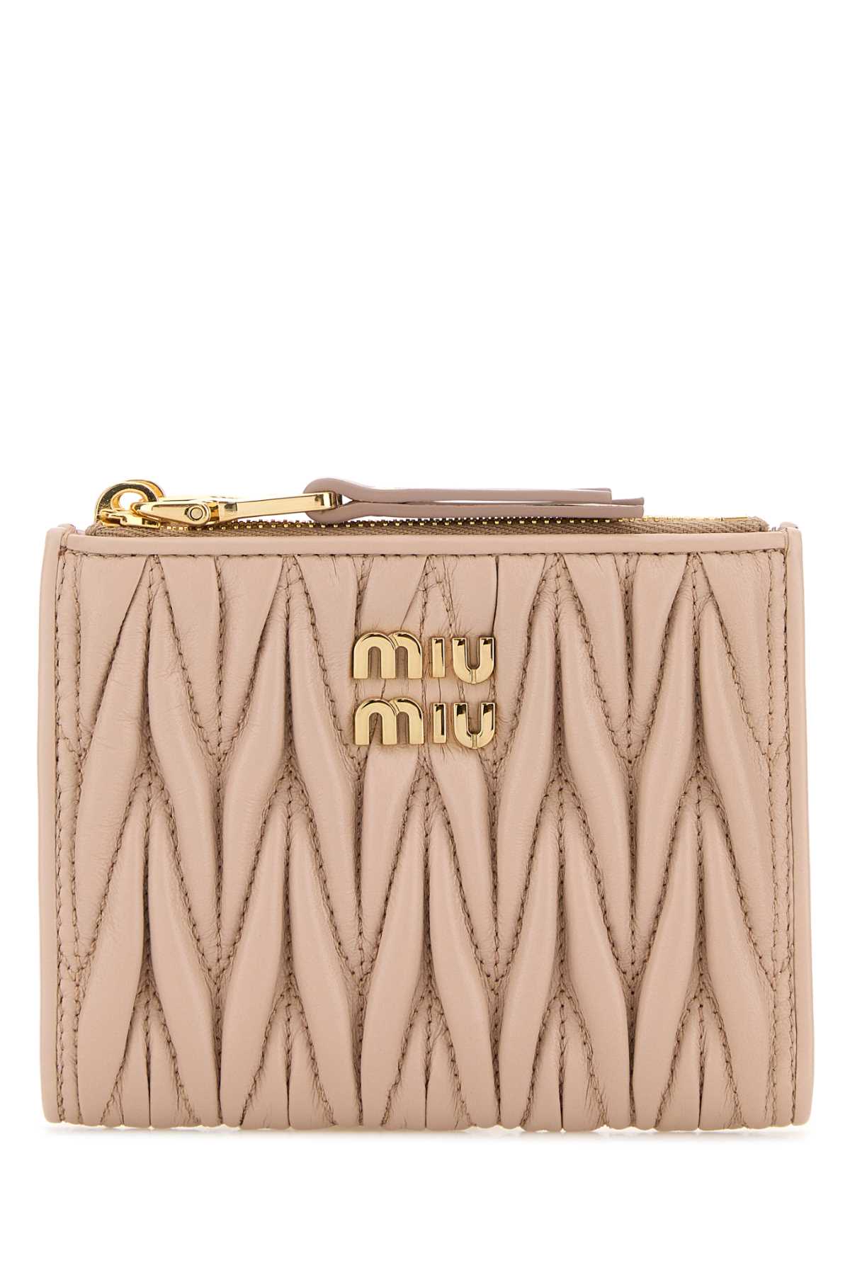 Miu Miu Powder Pink Leather Wallet