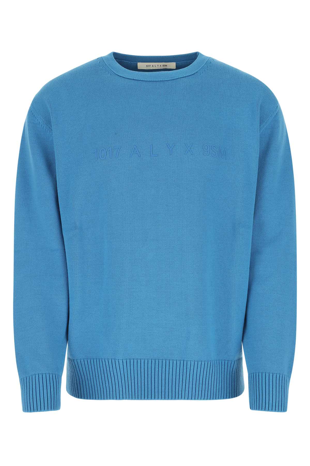 Shop Alyx Turquoise Cotton Sweater In Blu0001