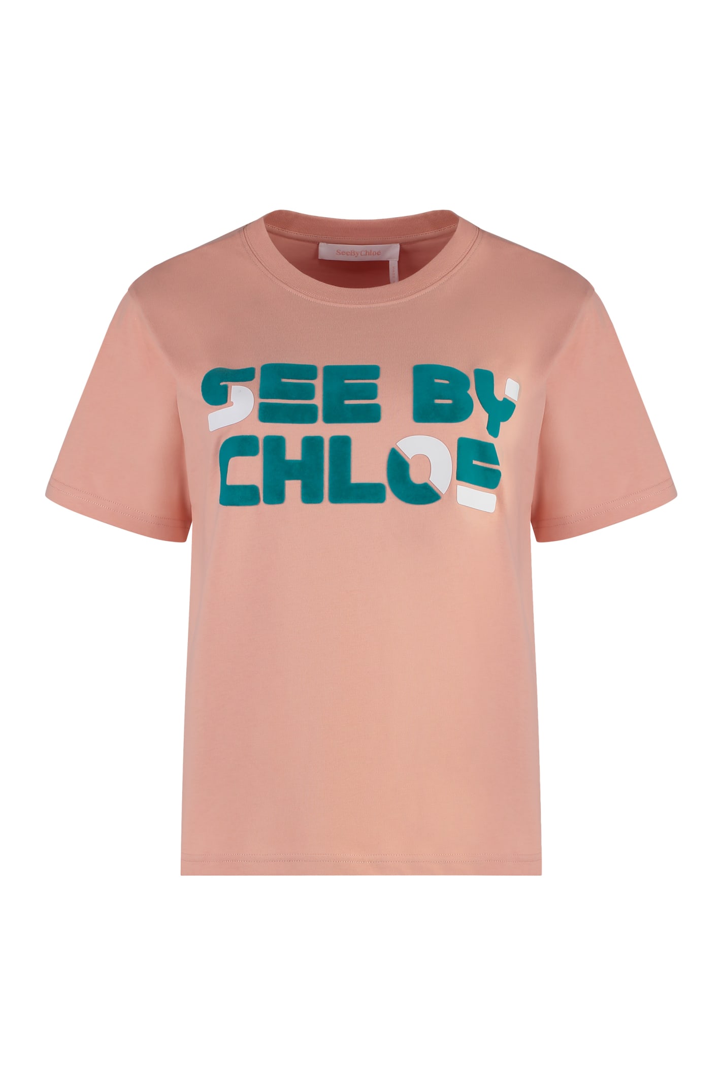 See by Chloé Cotton Crew-neck T-shirt