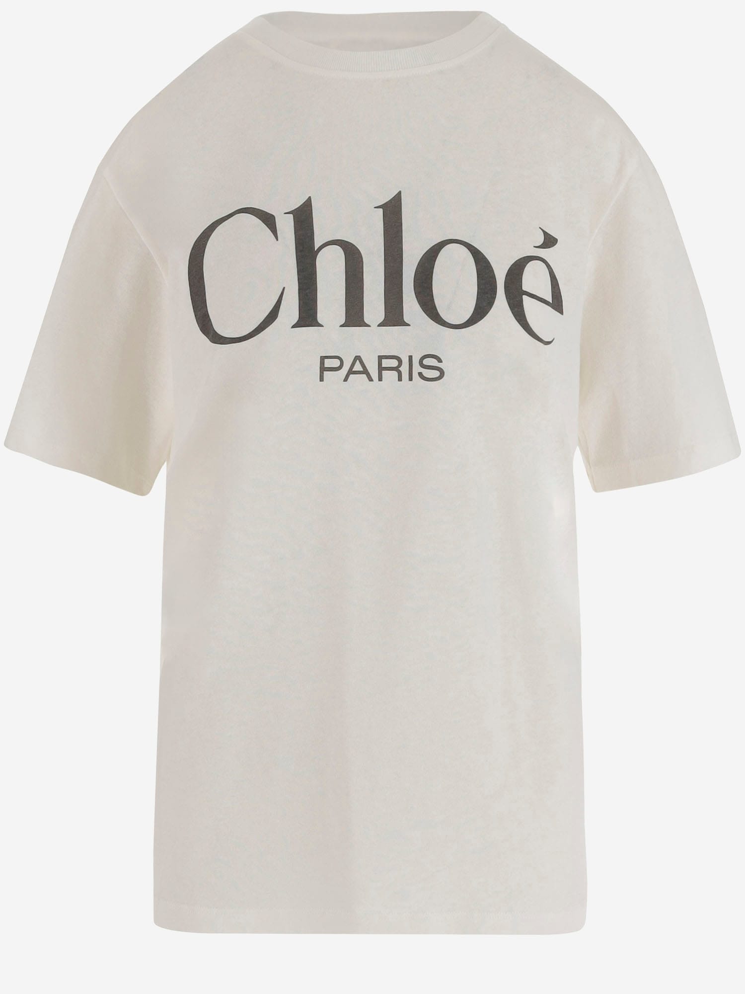 Chloé Oversized Cotton Jersey T-shirt With Logo