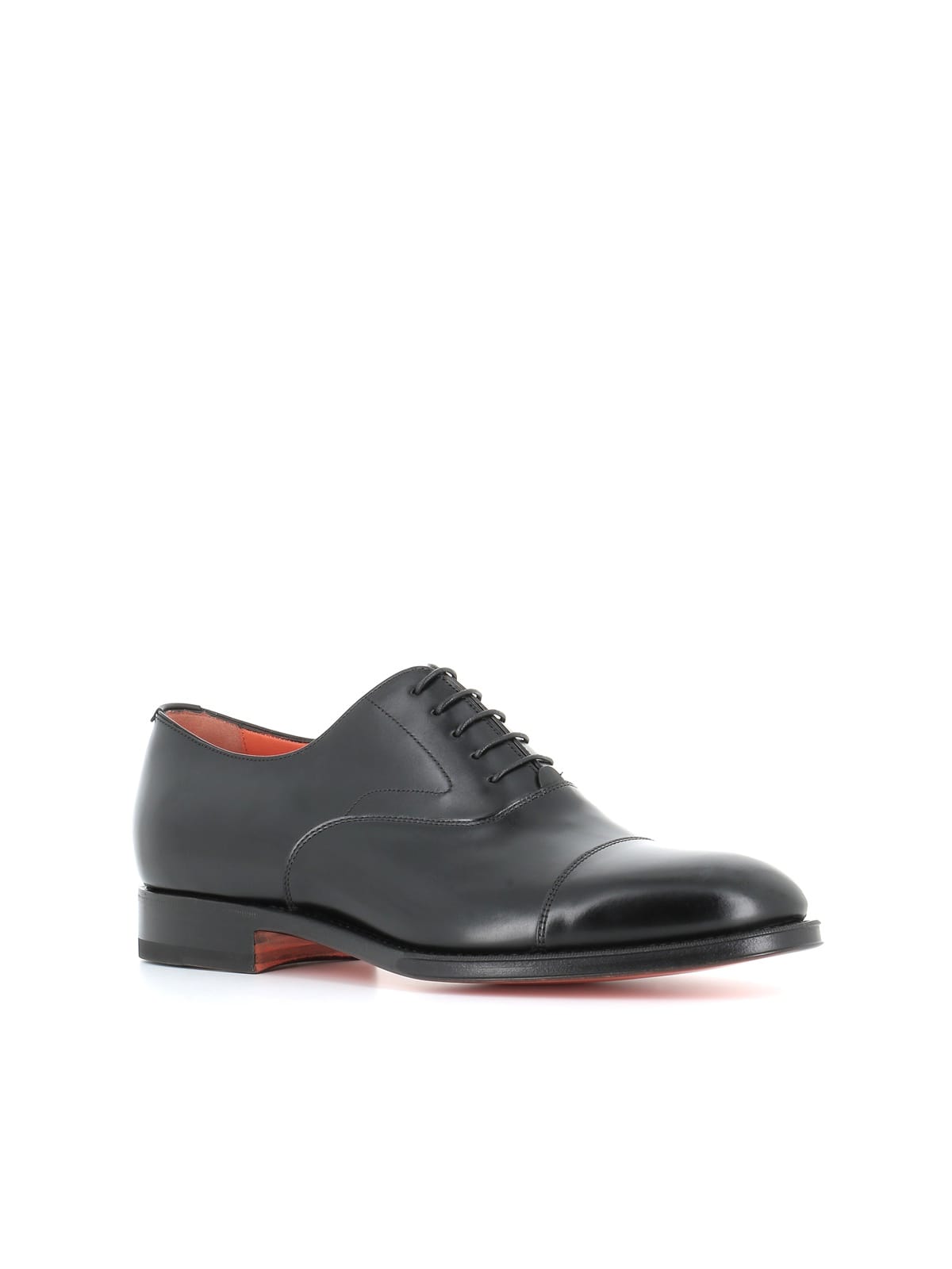 Shop Santoni Classic Oxford Shoes In Black