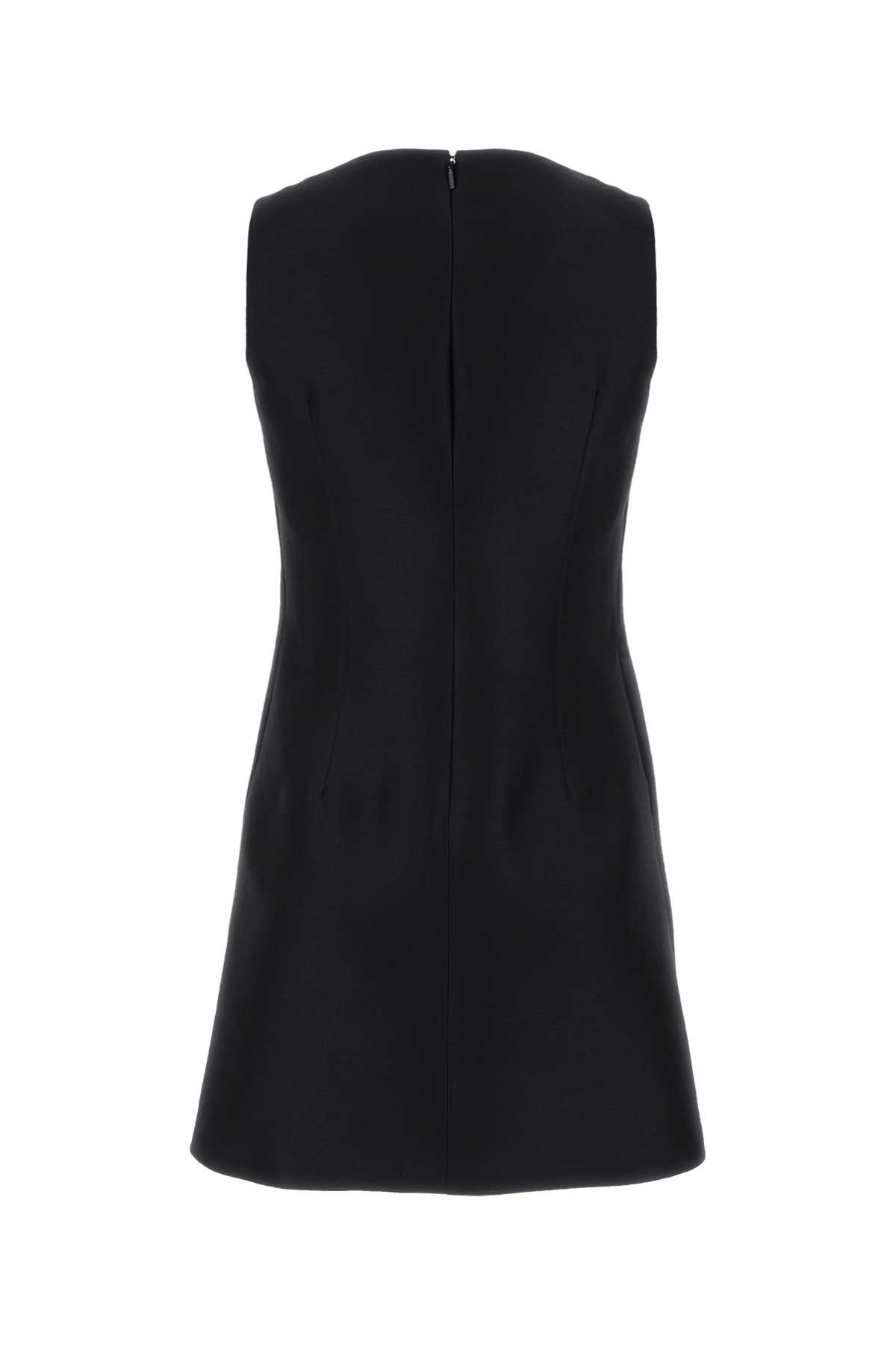 Versace Black Twill Mini Dress