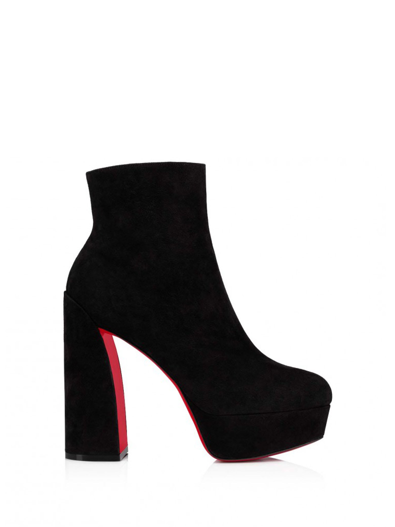 Christian Louboutin Movida Black Suede Ankle Boot