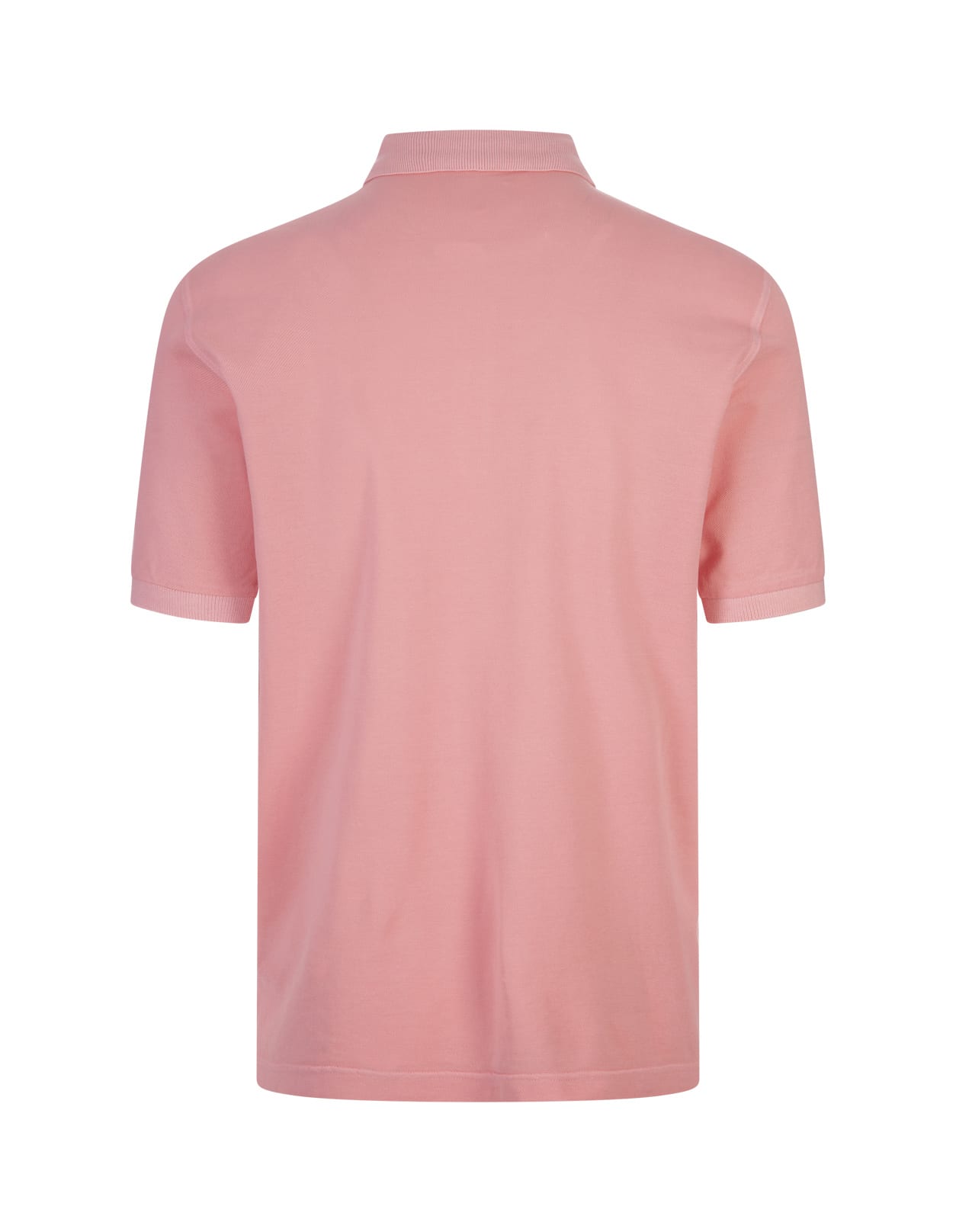 Shop Fedeli Pink Cotton Pique Polo Shirt