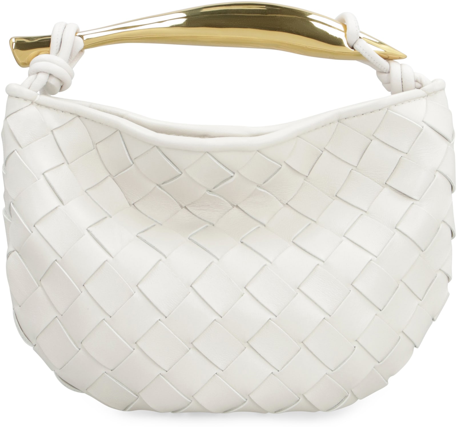 Shop Bottega Veneta Mini Sardine Leather Crossbody Bag