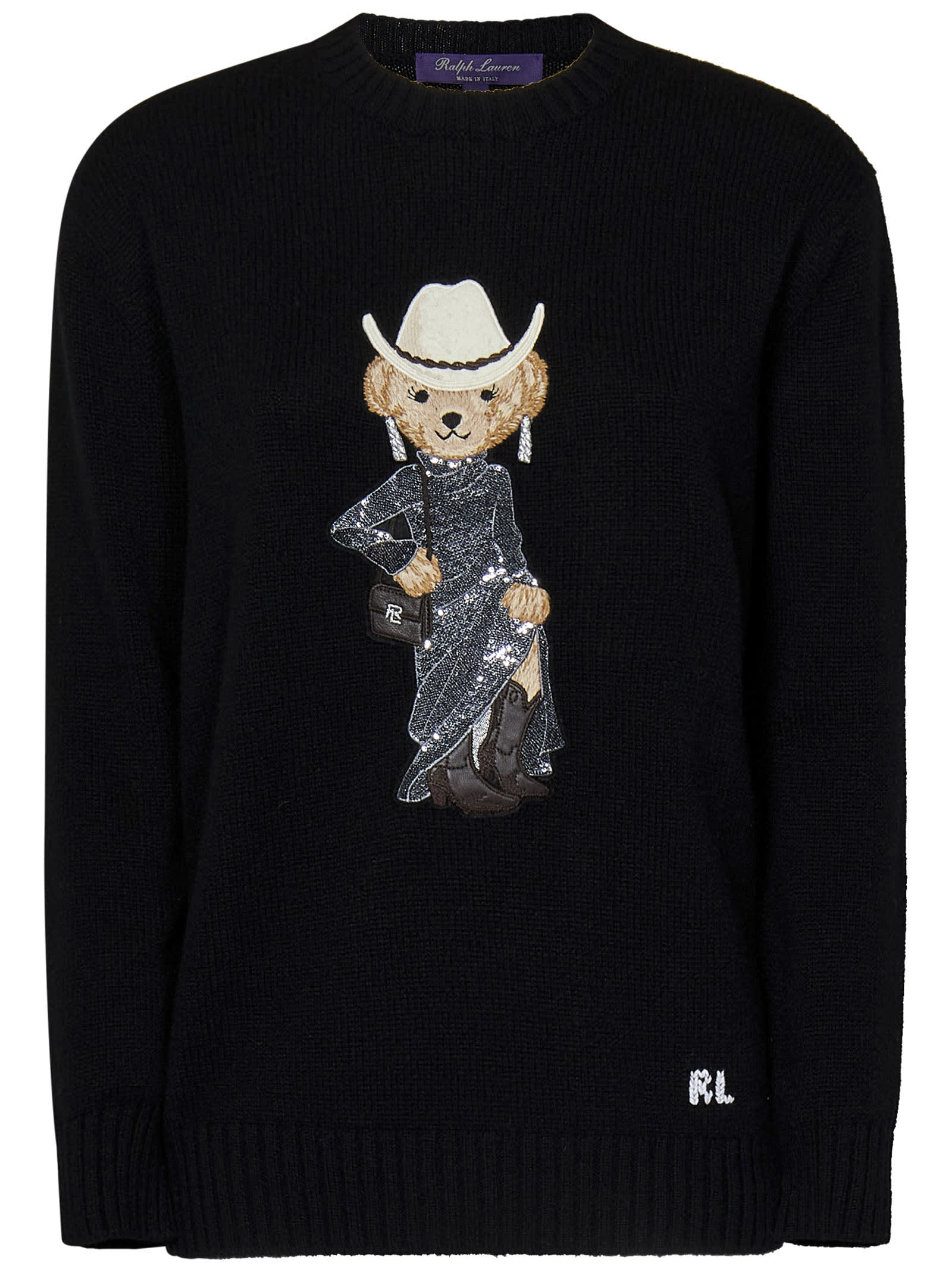 Shop Ralph Lauren Sweater In Black