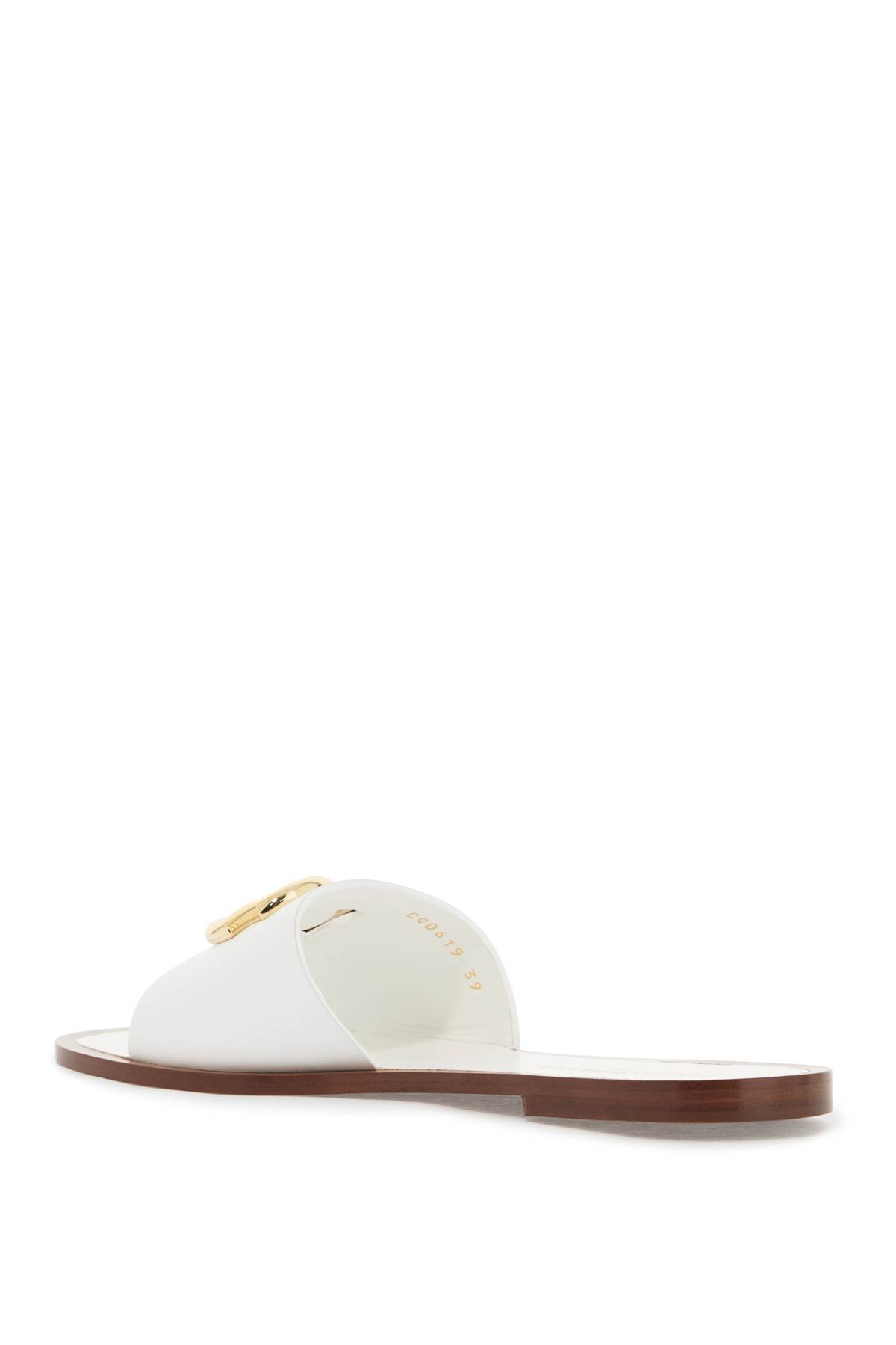 Shop Dolce & Gabbana White Dg Logo Slides With 8 In Bianco Ottico (white)