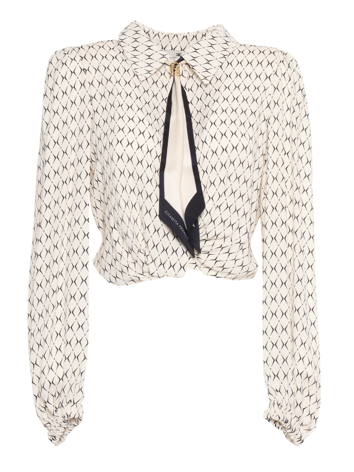 Shop Elisabetta Franchi Shirt In White