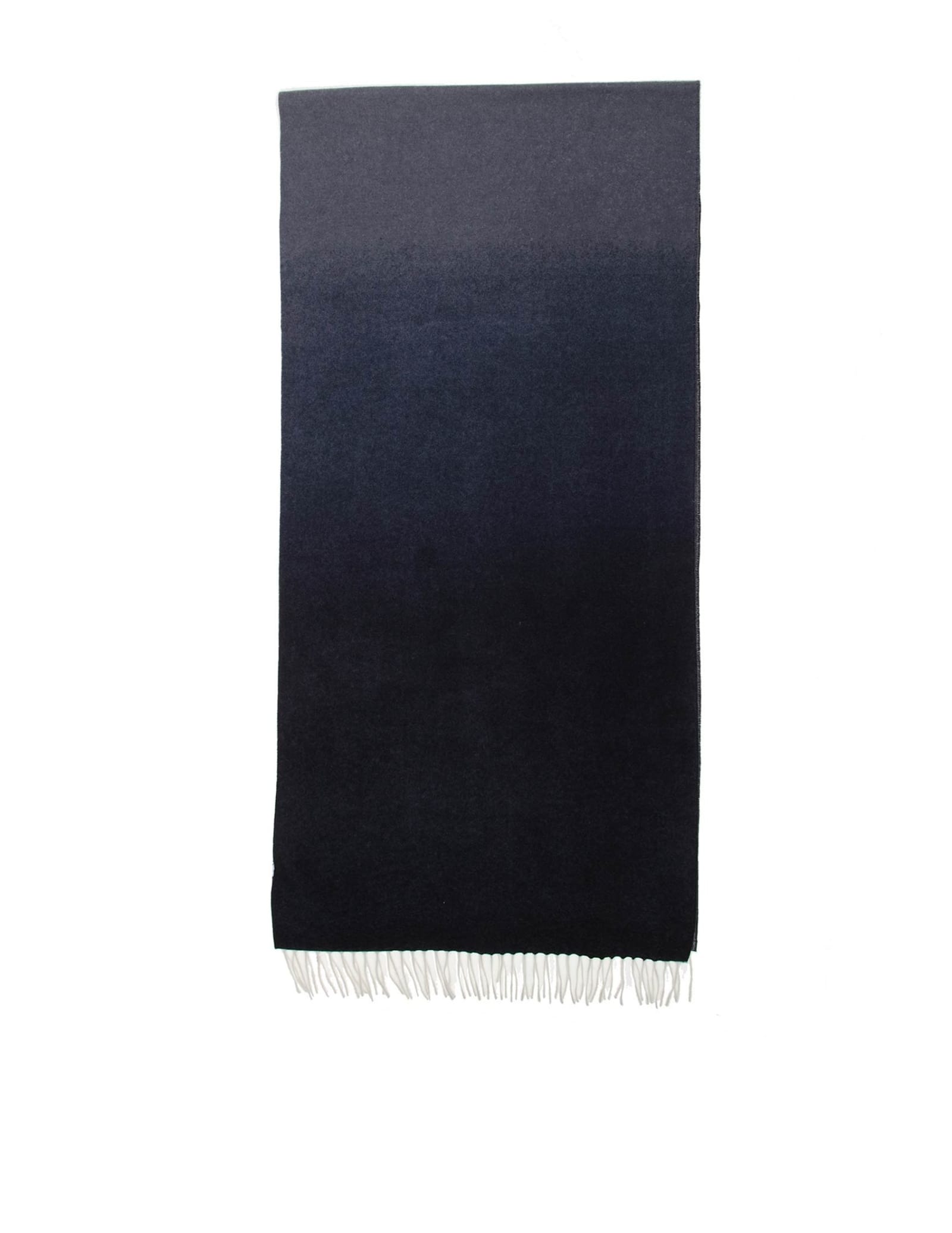Shop Ferragamo Scarf In Cashmere Nuance Shaded Effect In Navy/beige