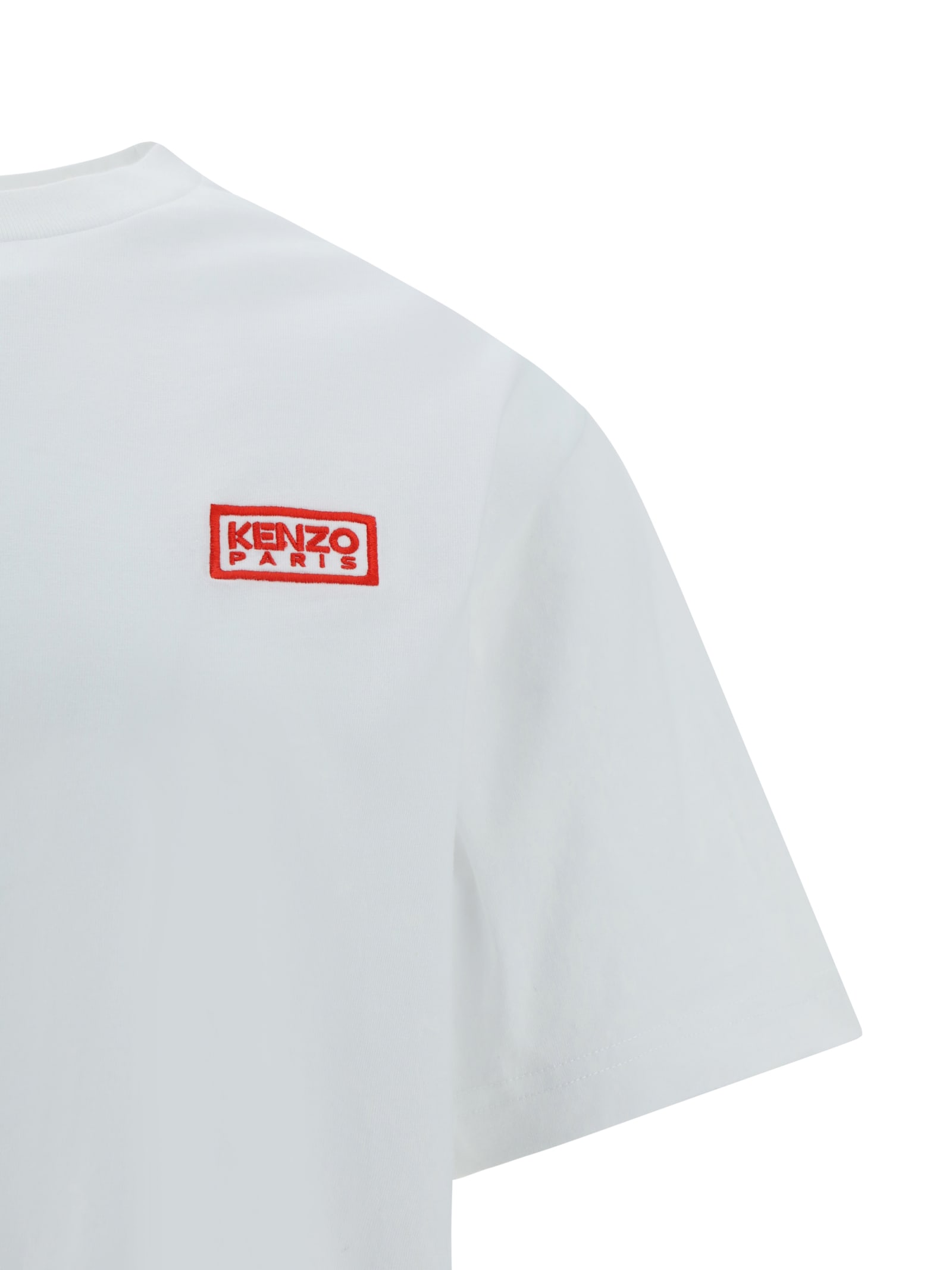 Shop Kenzo Bicolor Kp Classic T-shirt In Blanc Casse