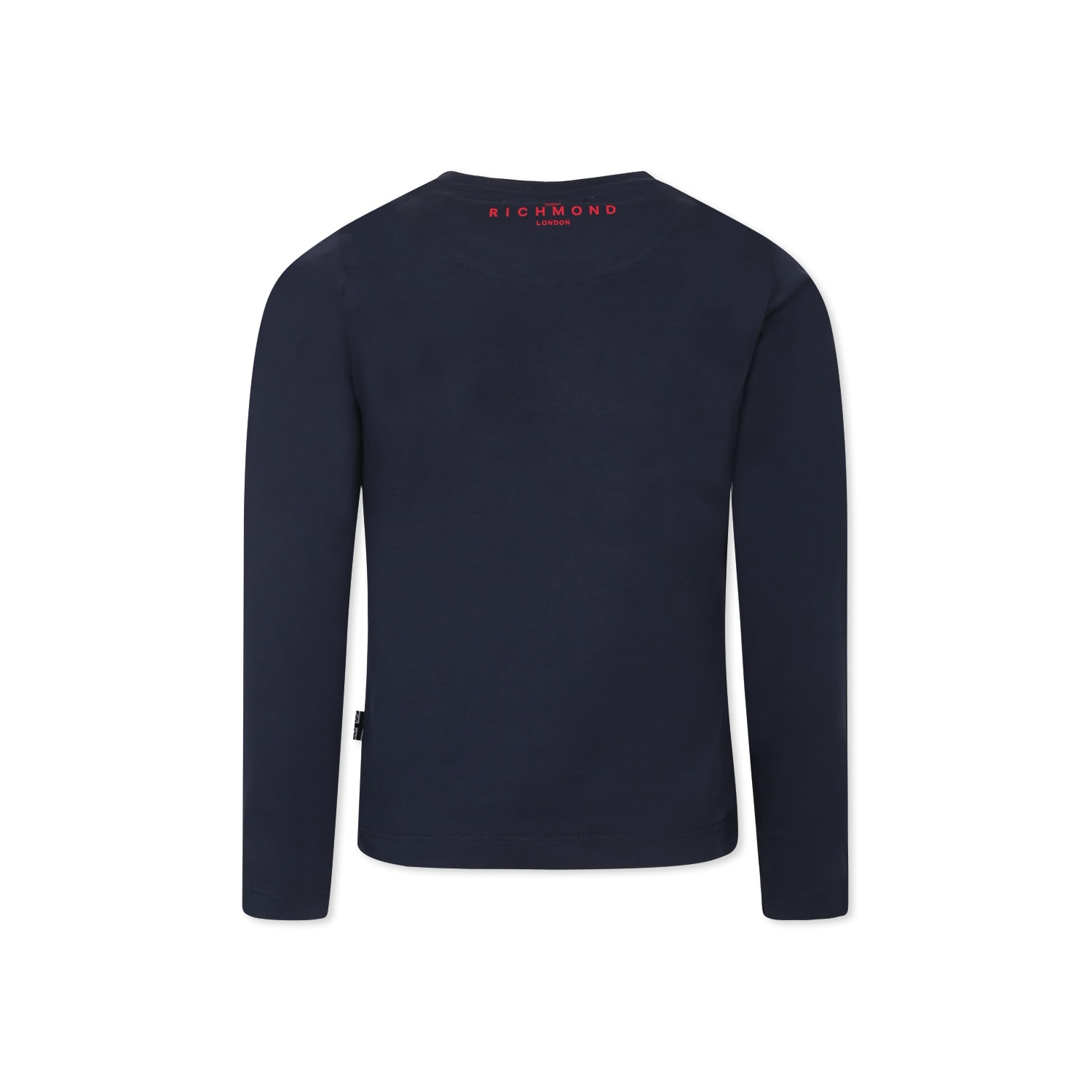 Richmond Blue T-shirt For Boy With Logo In Blue