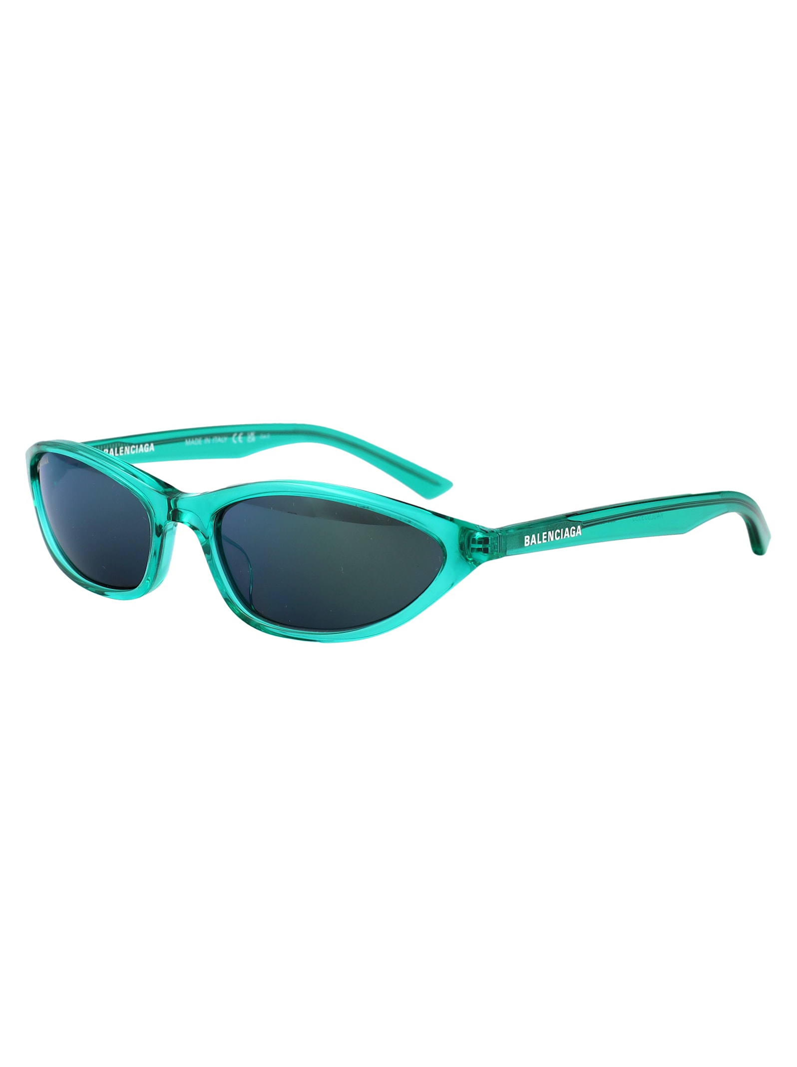 Balenciaga Bb0402s Sunglasses In Green-green-green