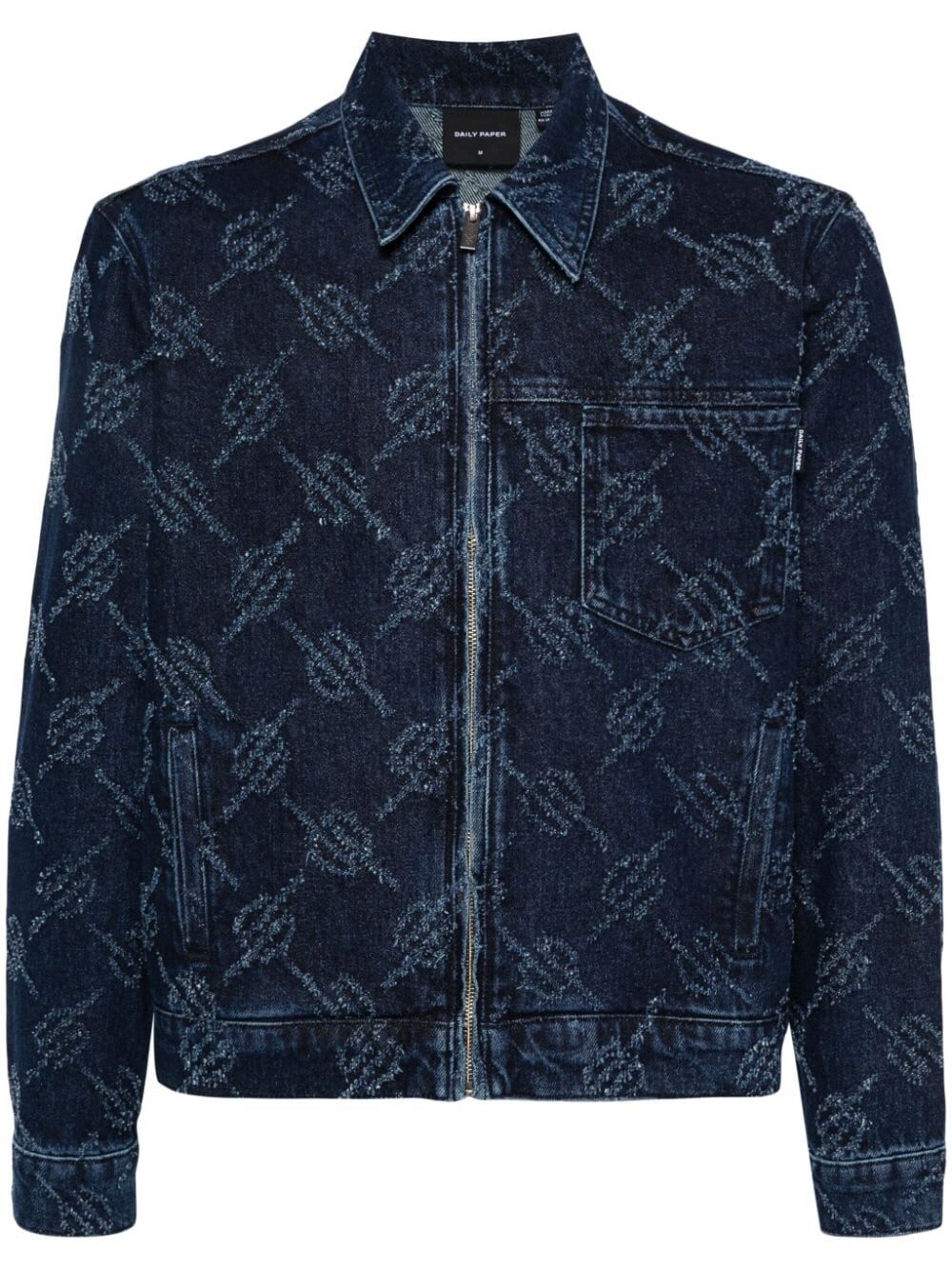 Daily Paper Jacob Denim Jacket In Blue