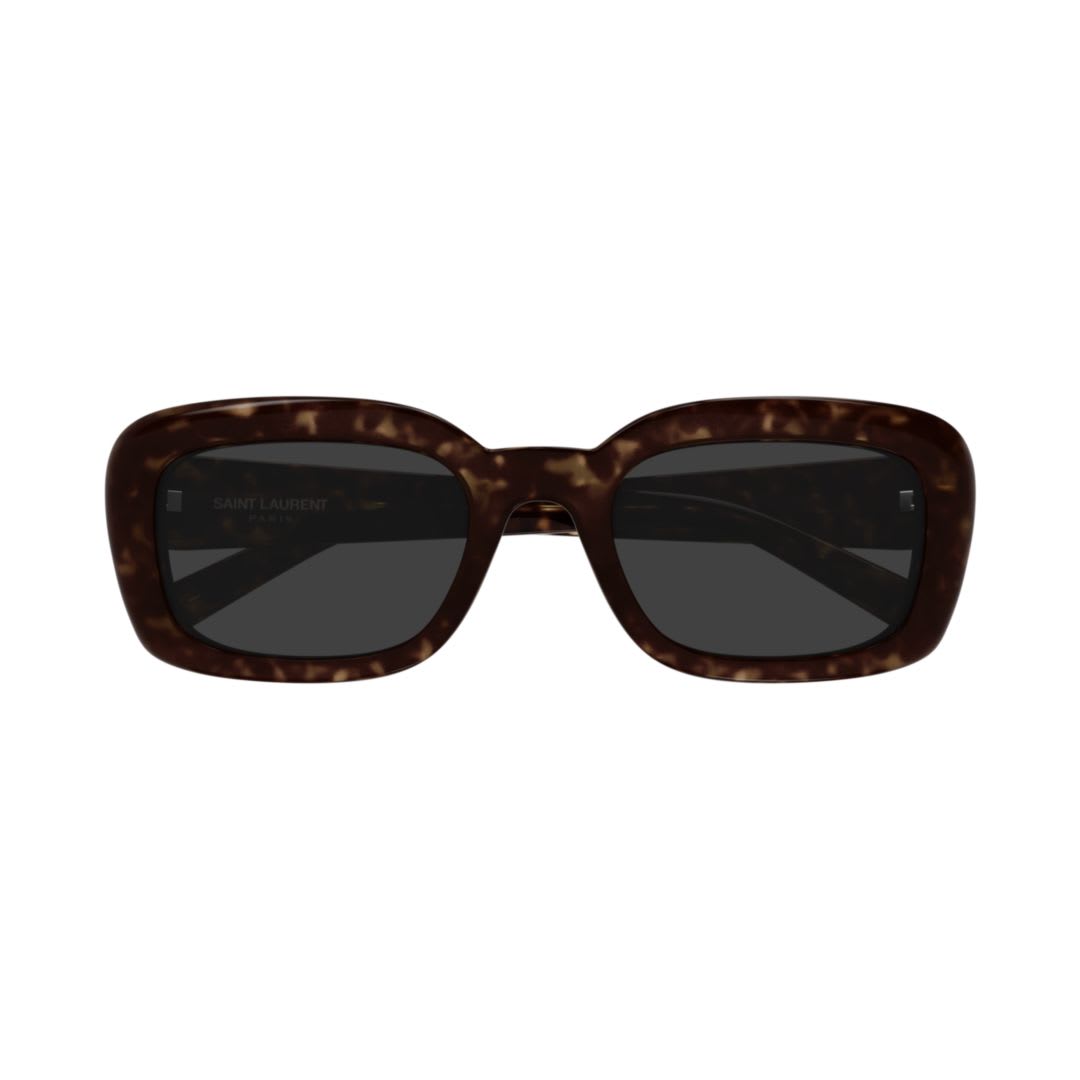 Saint Laurent Sl M130006-havana-havana-grey In Brown