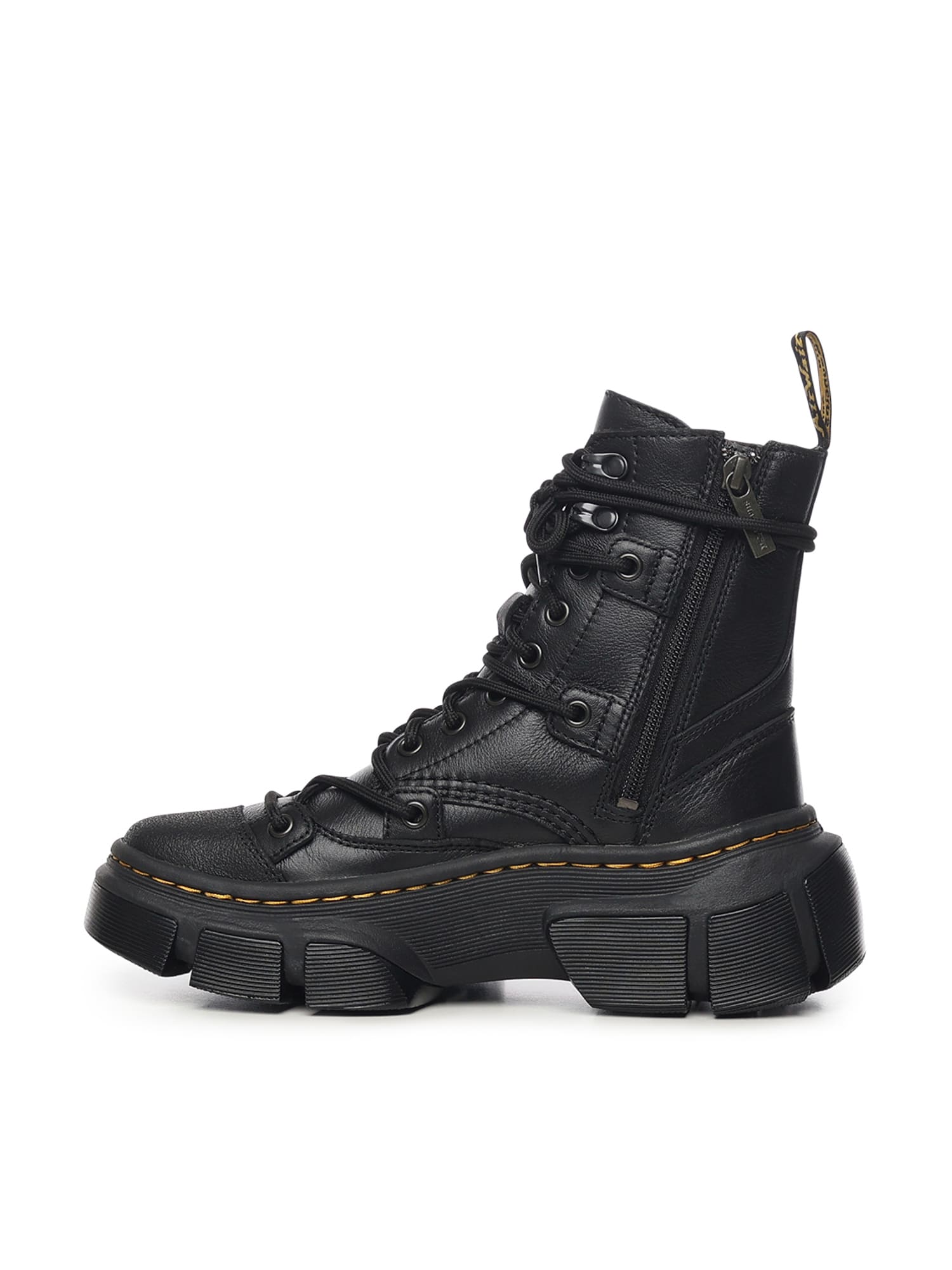 Dr. Martens Dmxl 8-eye Leather Boots In Black