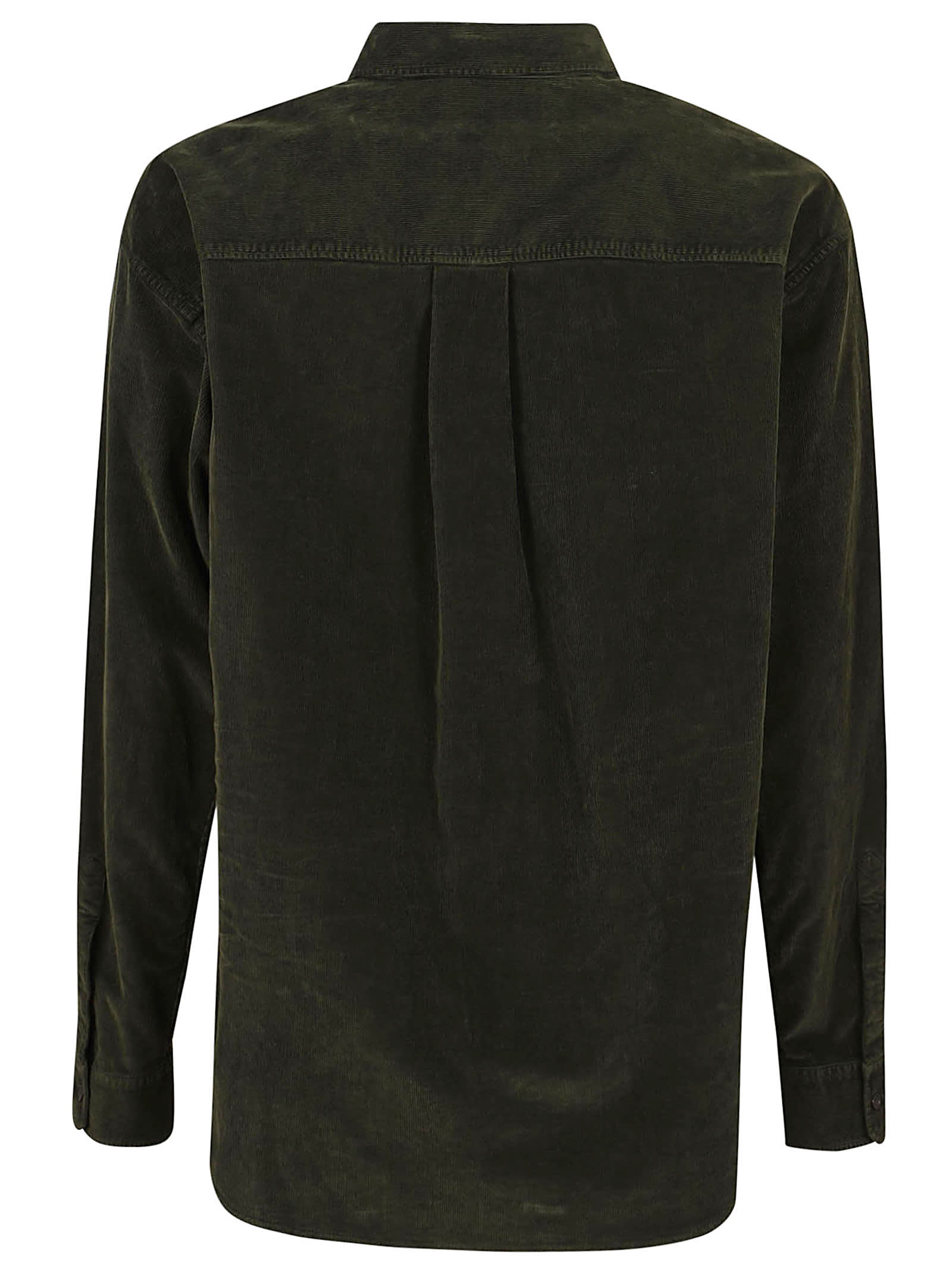 Shop Dsquared2 Corduroy Shirt In Fir Green