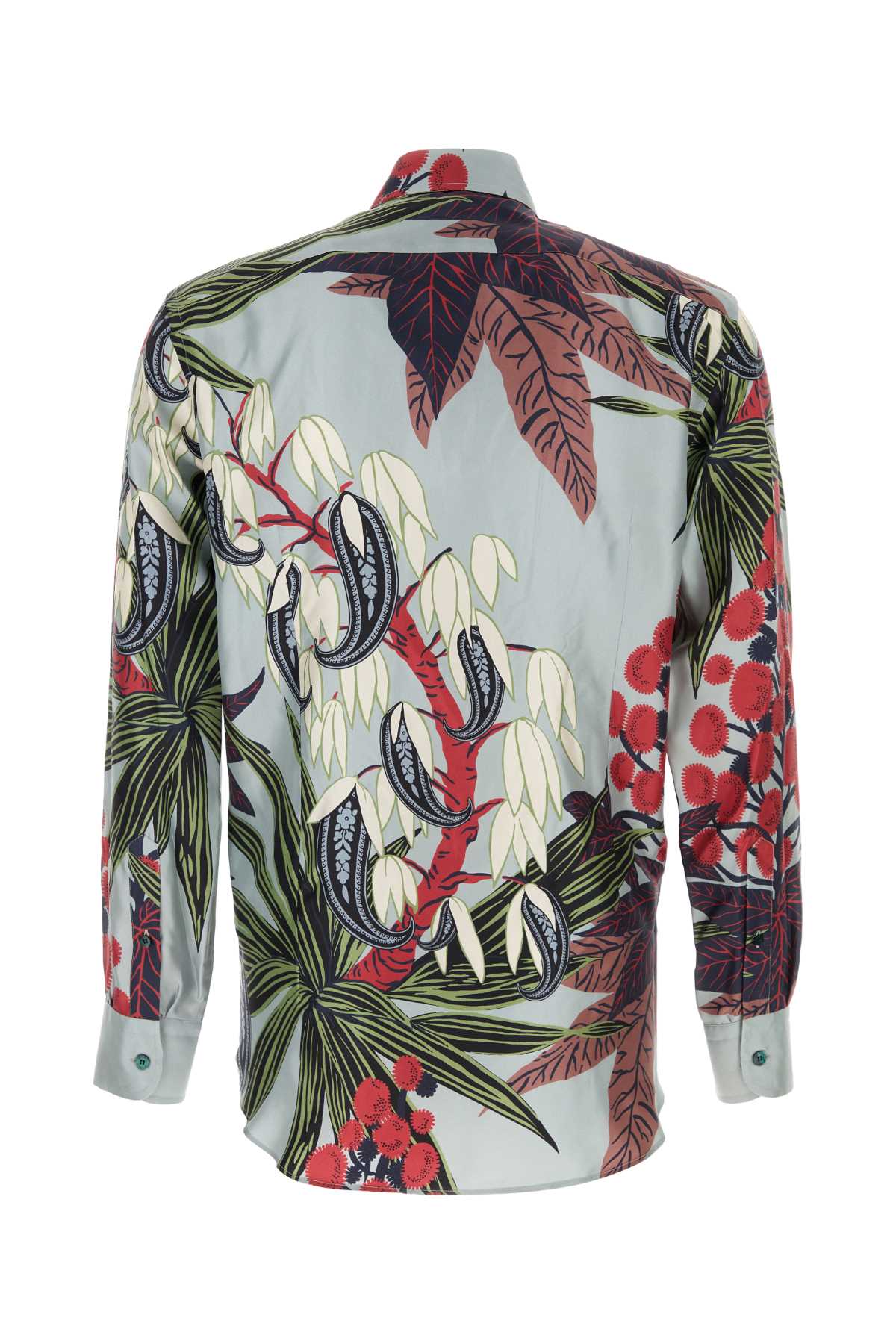 Shop Etro Printed Silk Shirt In X0880