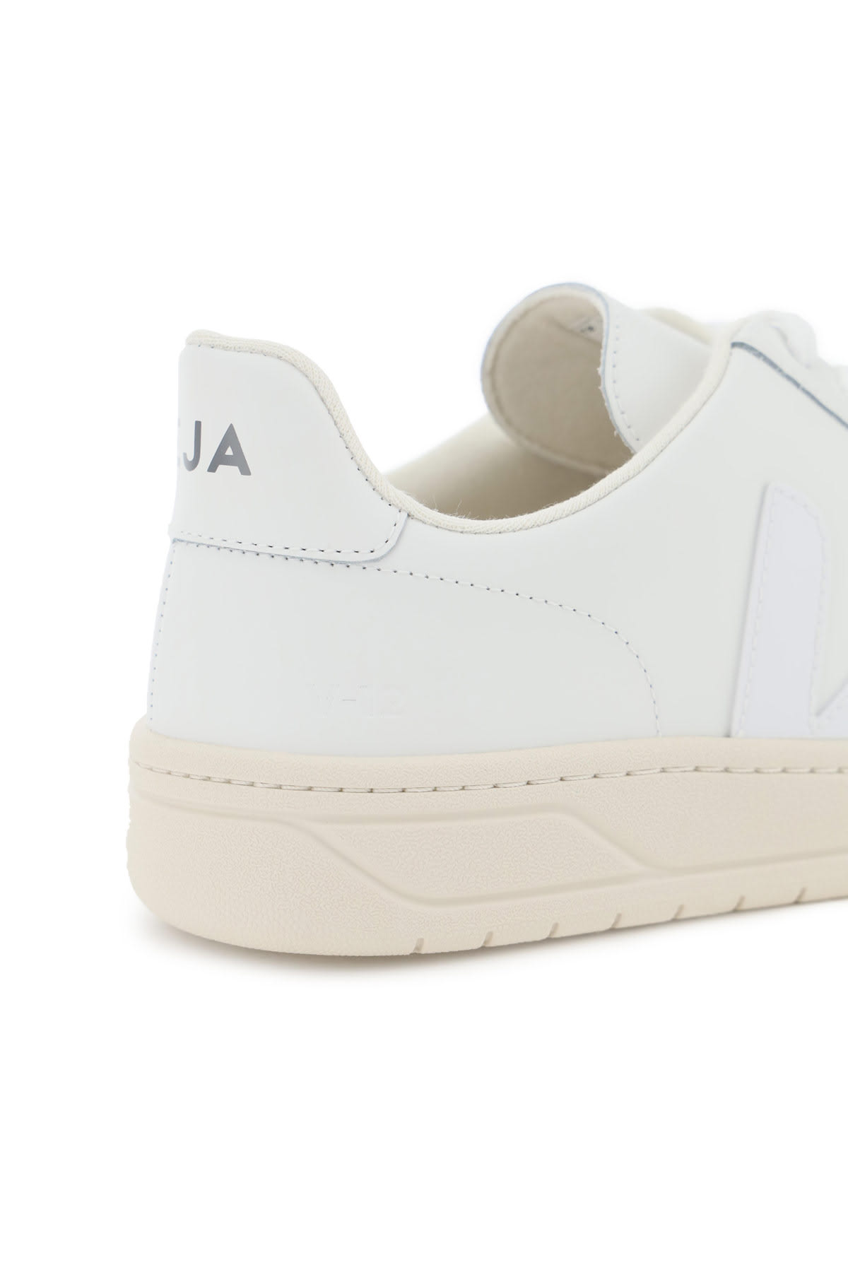 Shop Veja V-12 Leather Sneaker In Extra White (white)