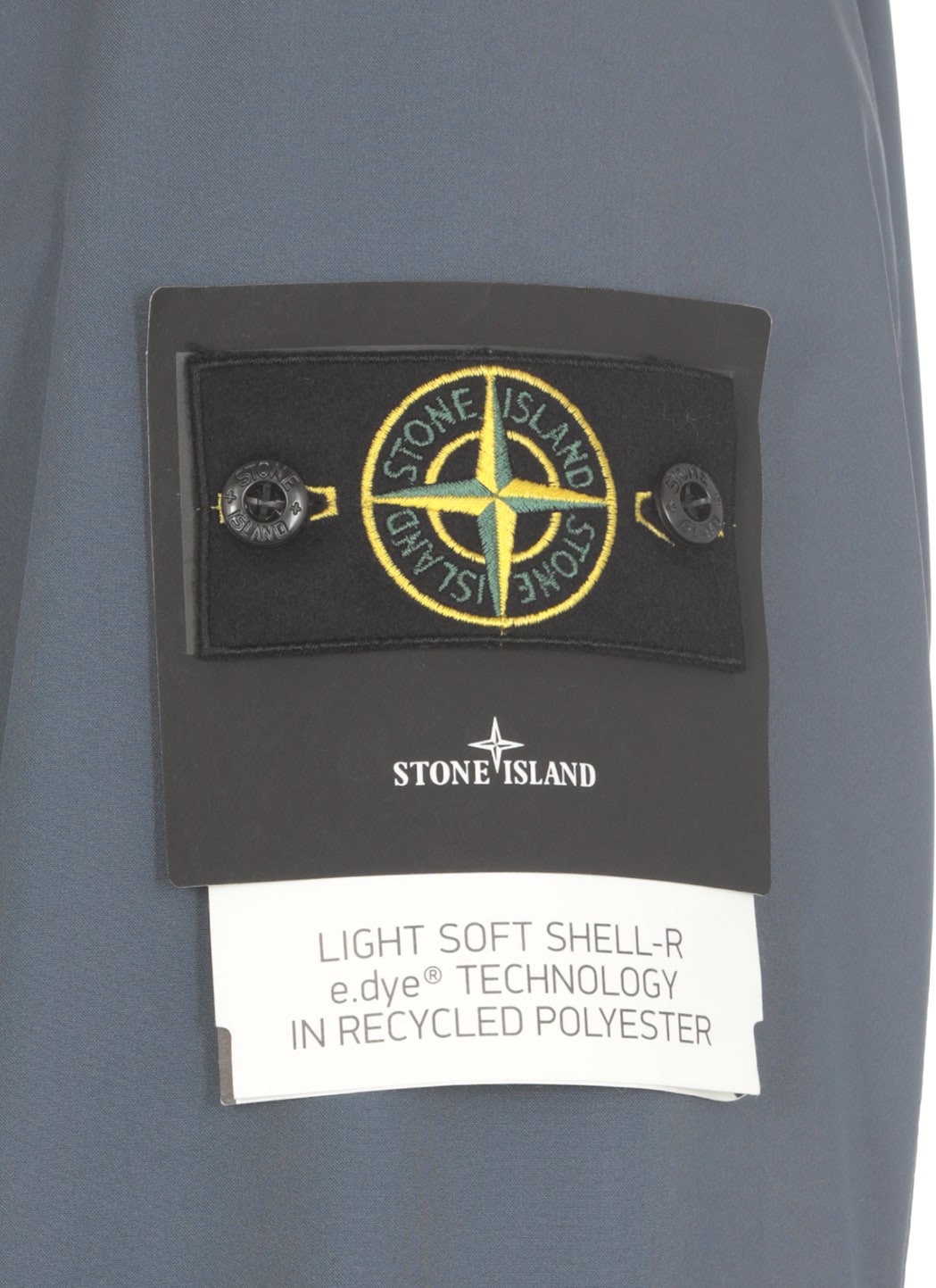 Shop Stone Island Jacket With Logo In Blue