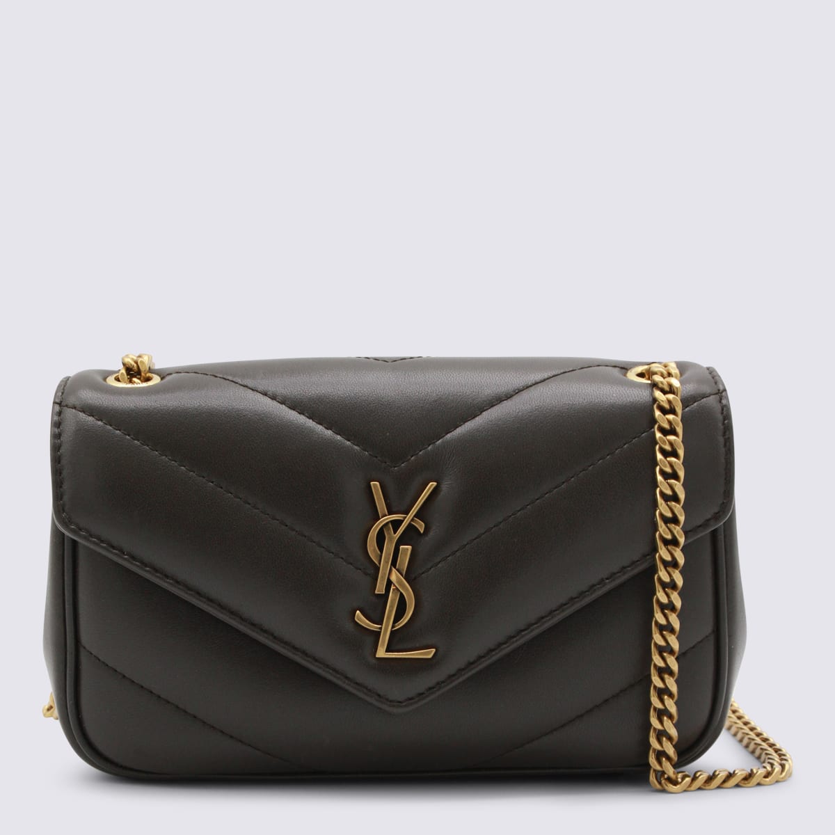 Saint Laurent Urban Grey Leather Mini Bag