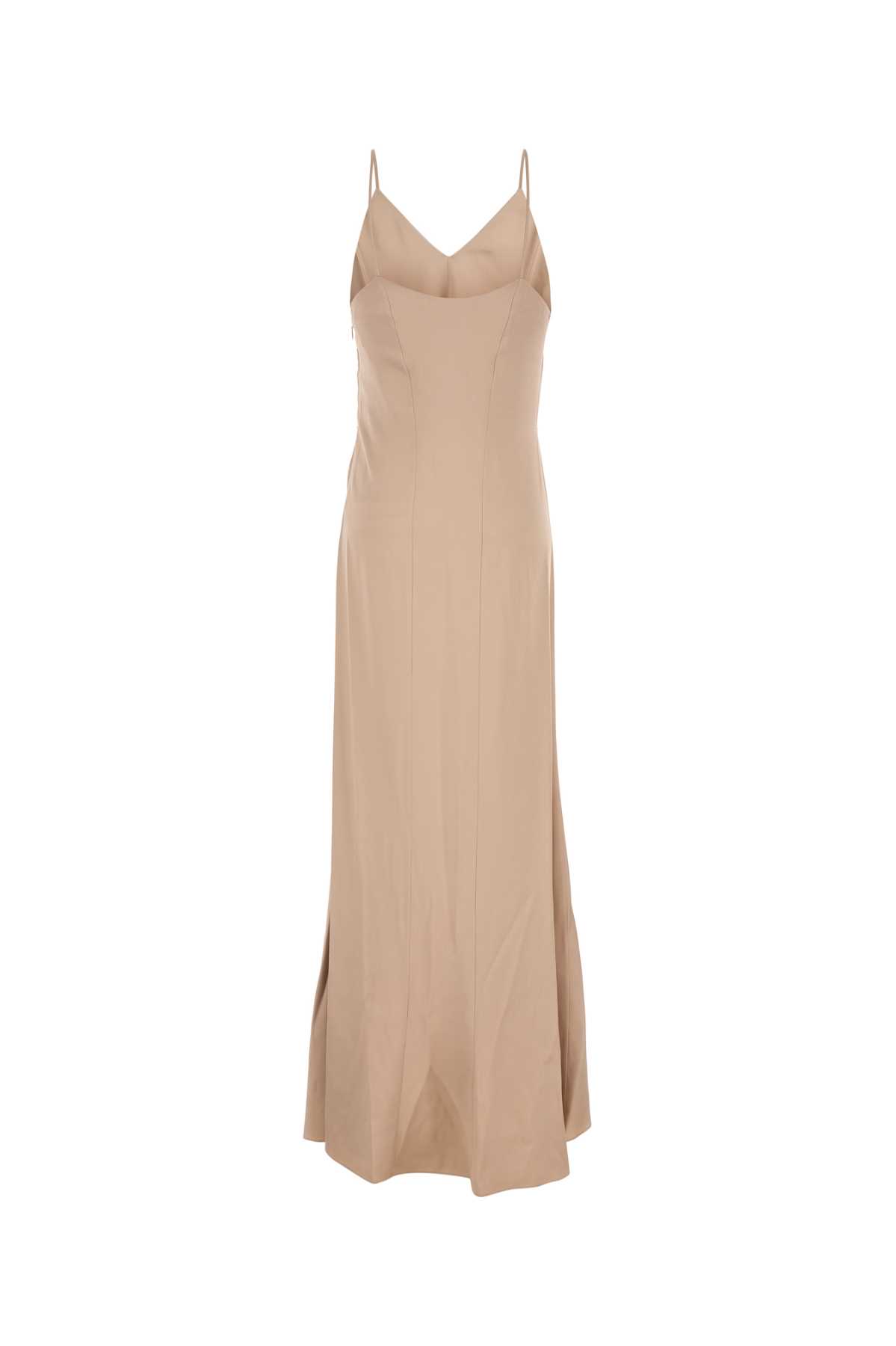 FENDI PASTEL PINK SATIN LONG DRESS