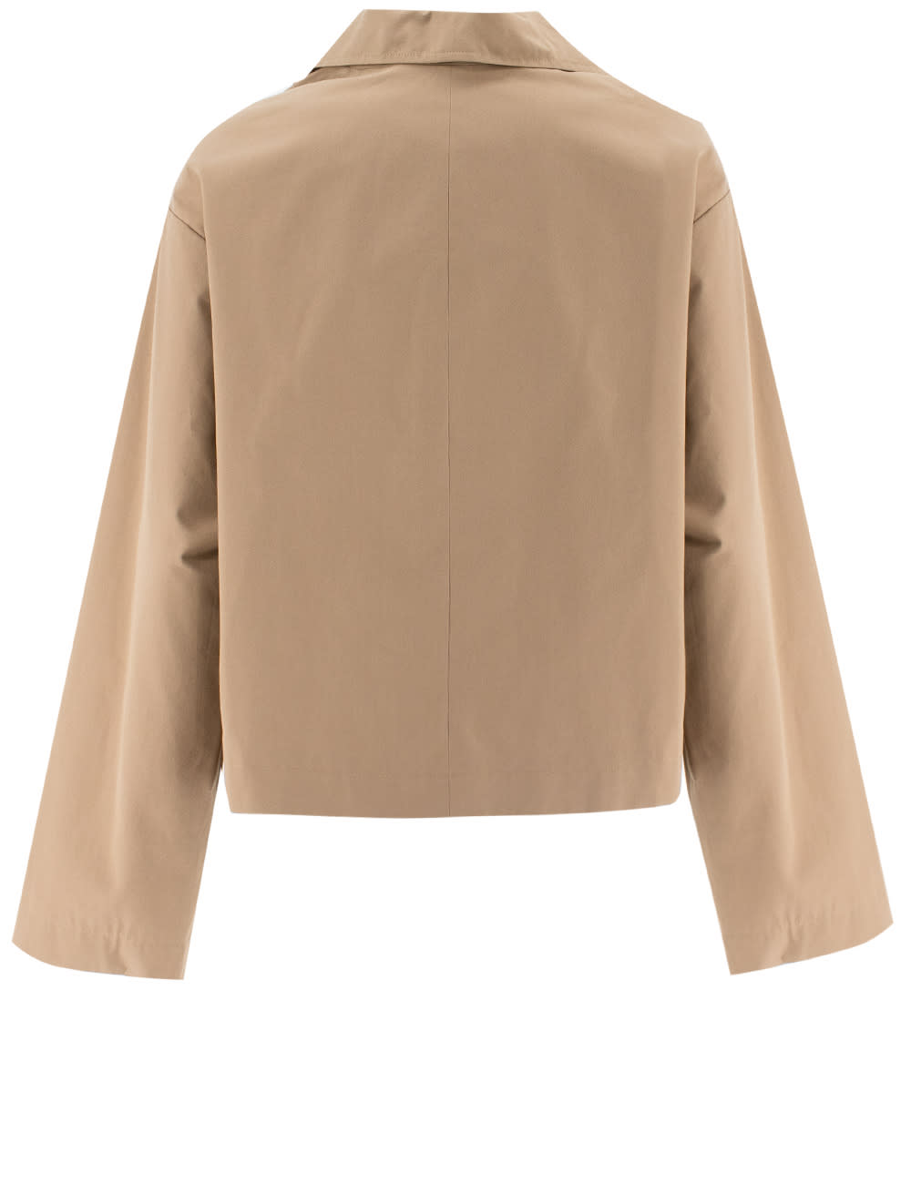 Shop Fabiana Filippi Trench Jacket In Ghianda