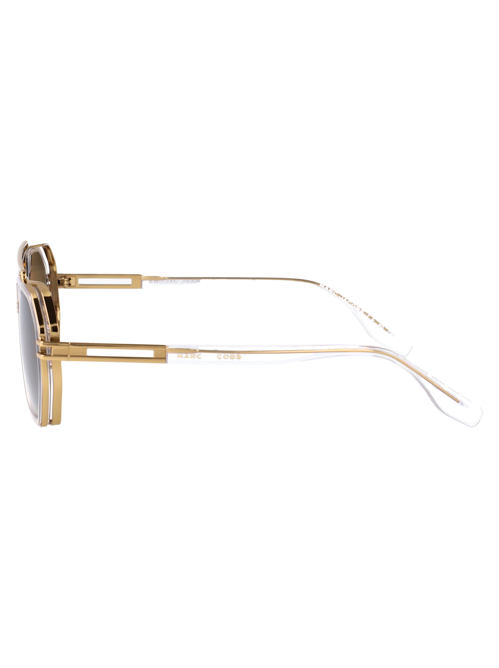 Marc Jacobs Aviator-frame Sunglasses In Gold