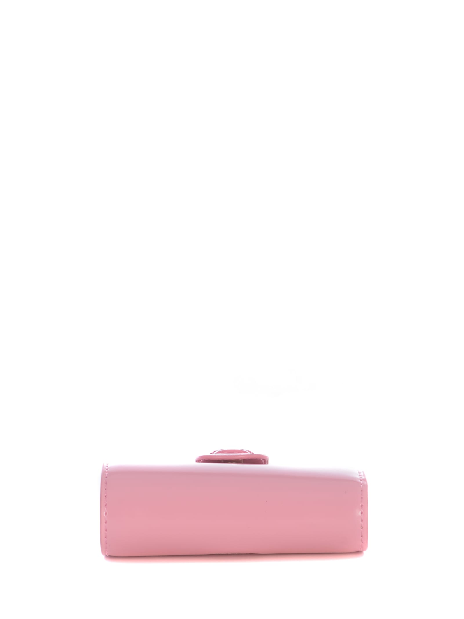 Shop Pinko Wallet  Love Birds Made Of Leather In Rosa Lucido