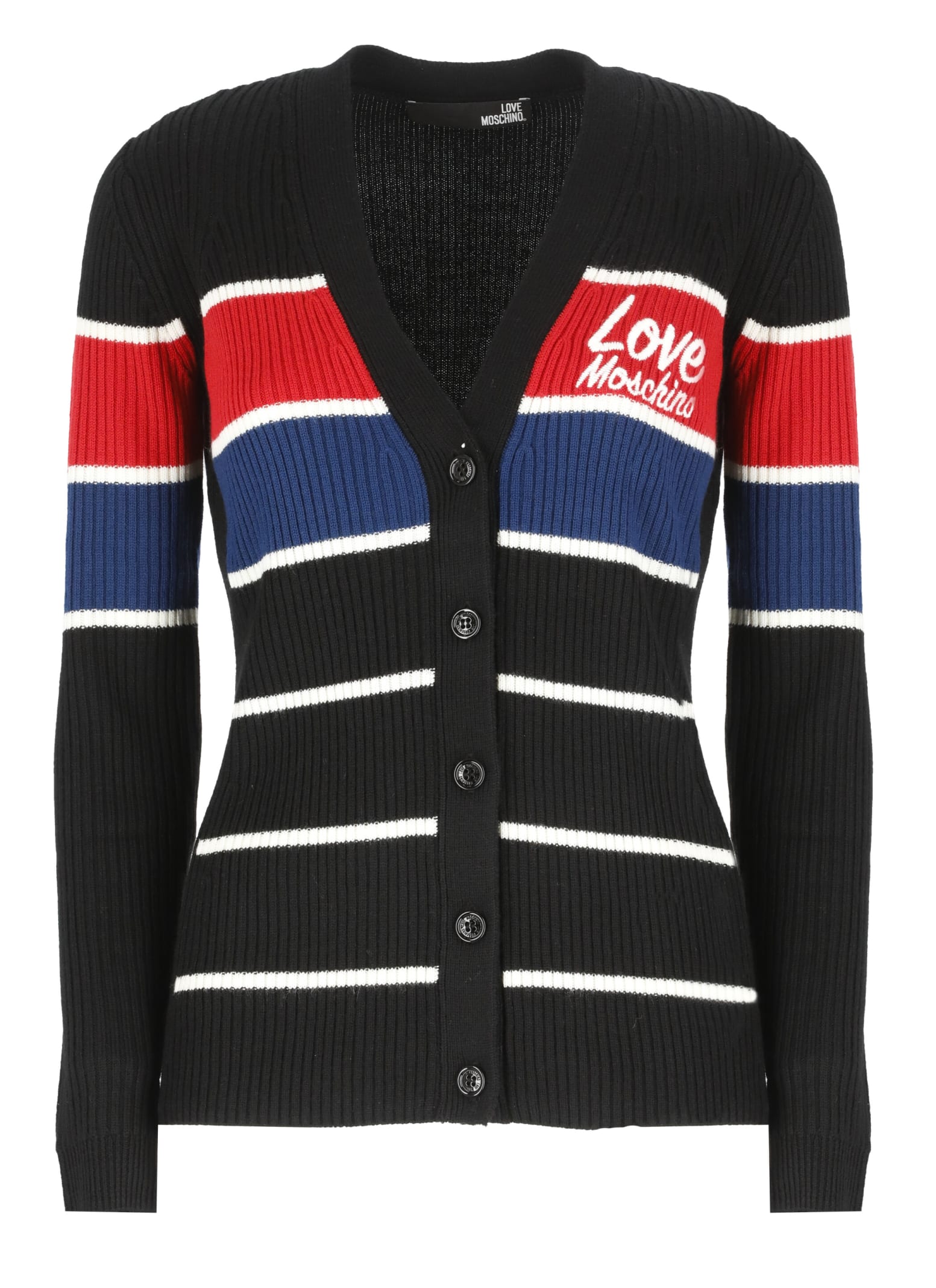 Love Moschino Loged Knitted Cardigan