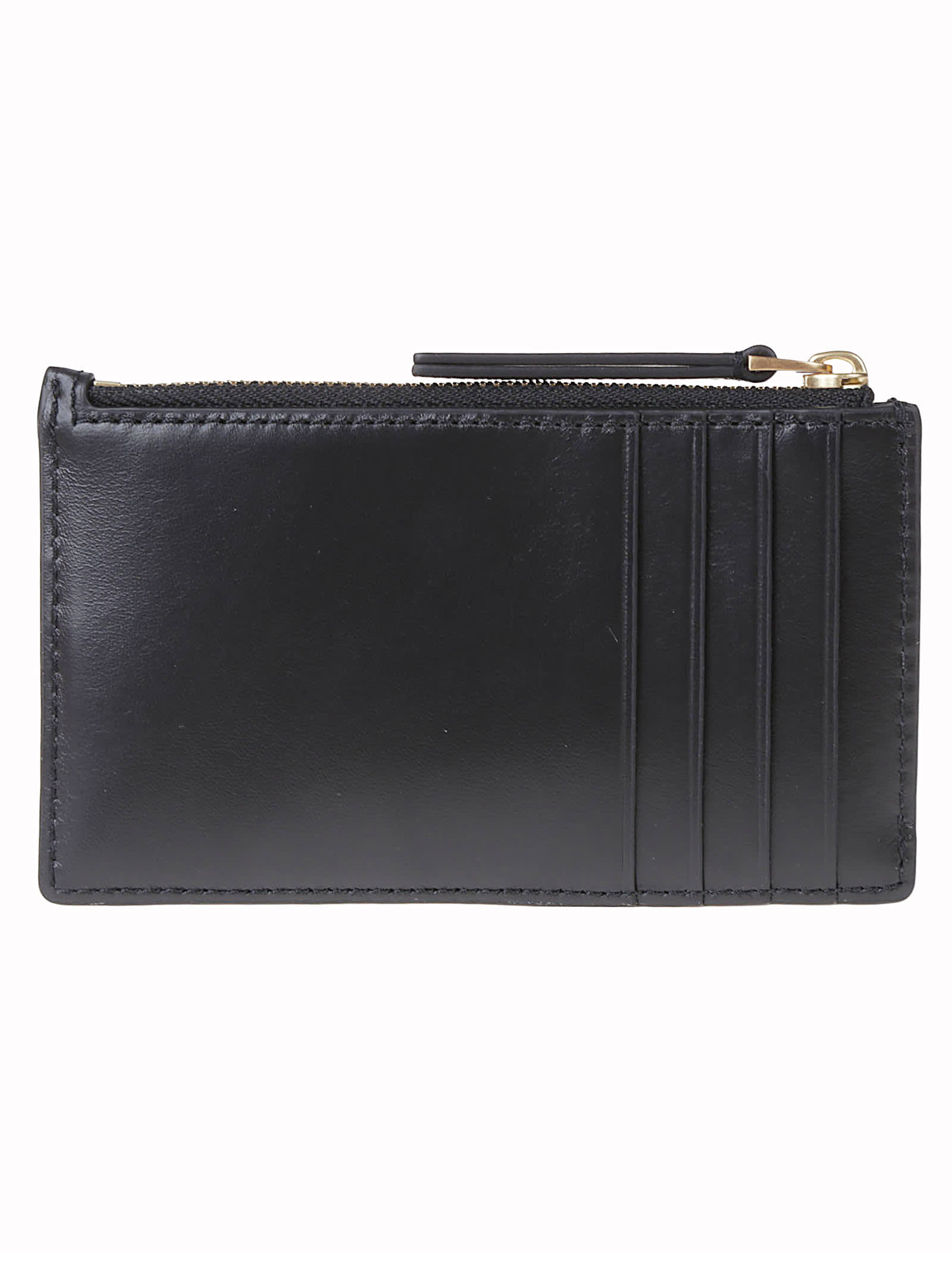 Tory Burch Kira Diamond Zip Card Case In Black