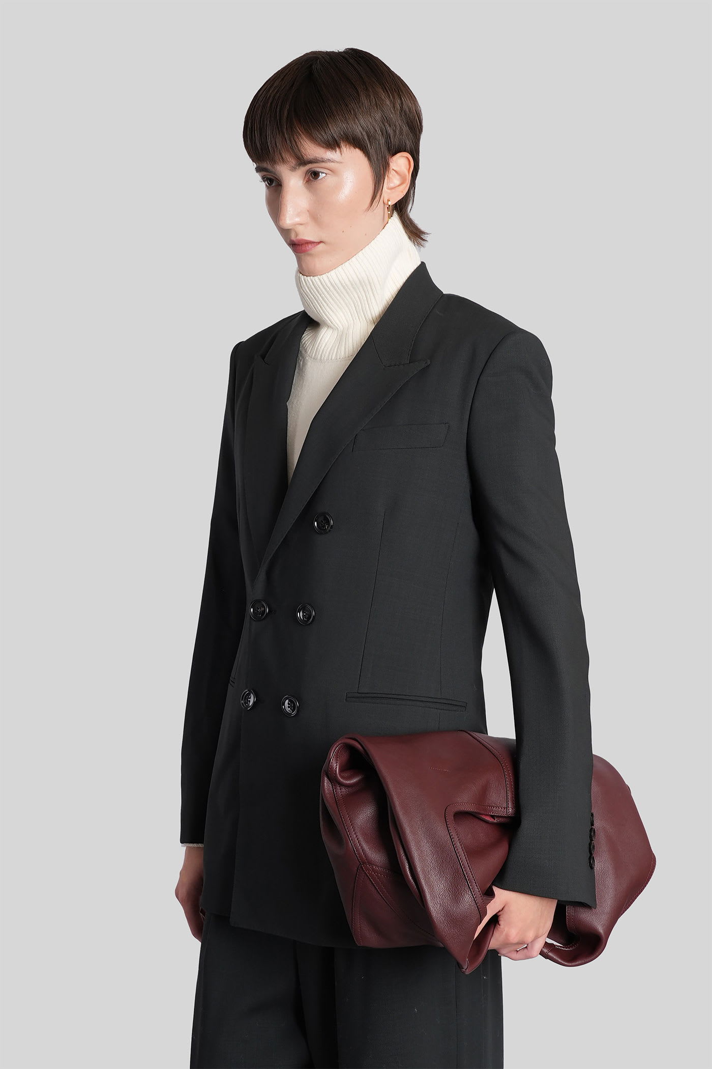 Ami Alexandre Mattiussi Blazer In Grey Wool In Gray