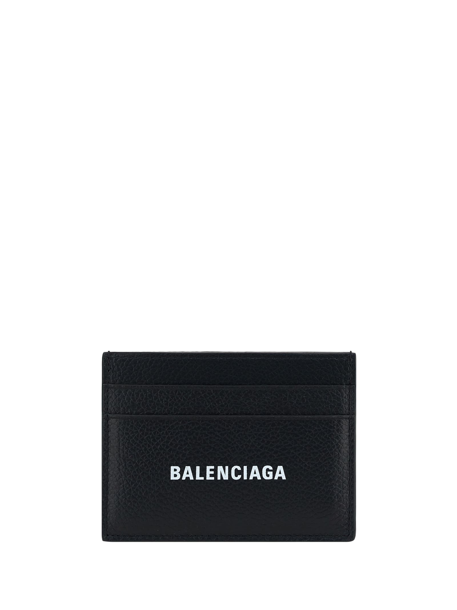 Shop Balenciaga Card Holder In Black/l White