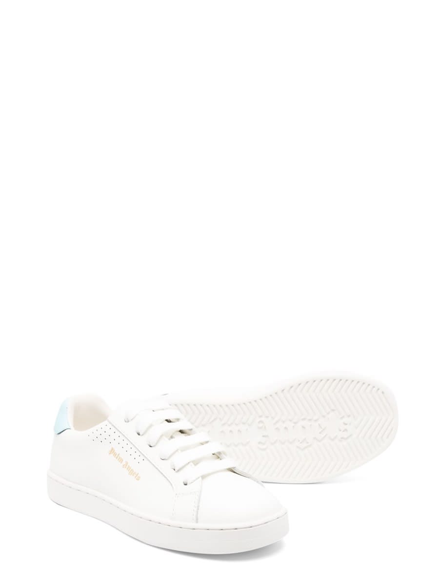 Palm Angels Logo-print Low-top Sneakers In White