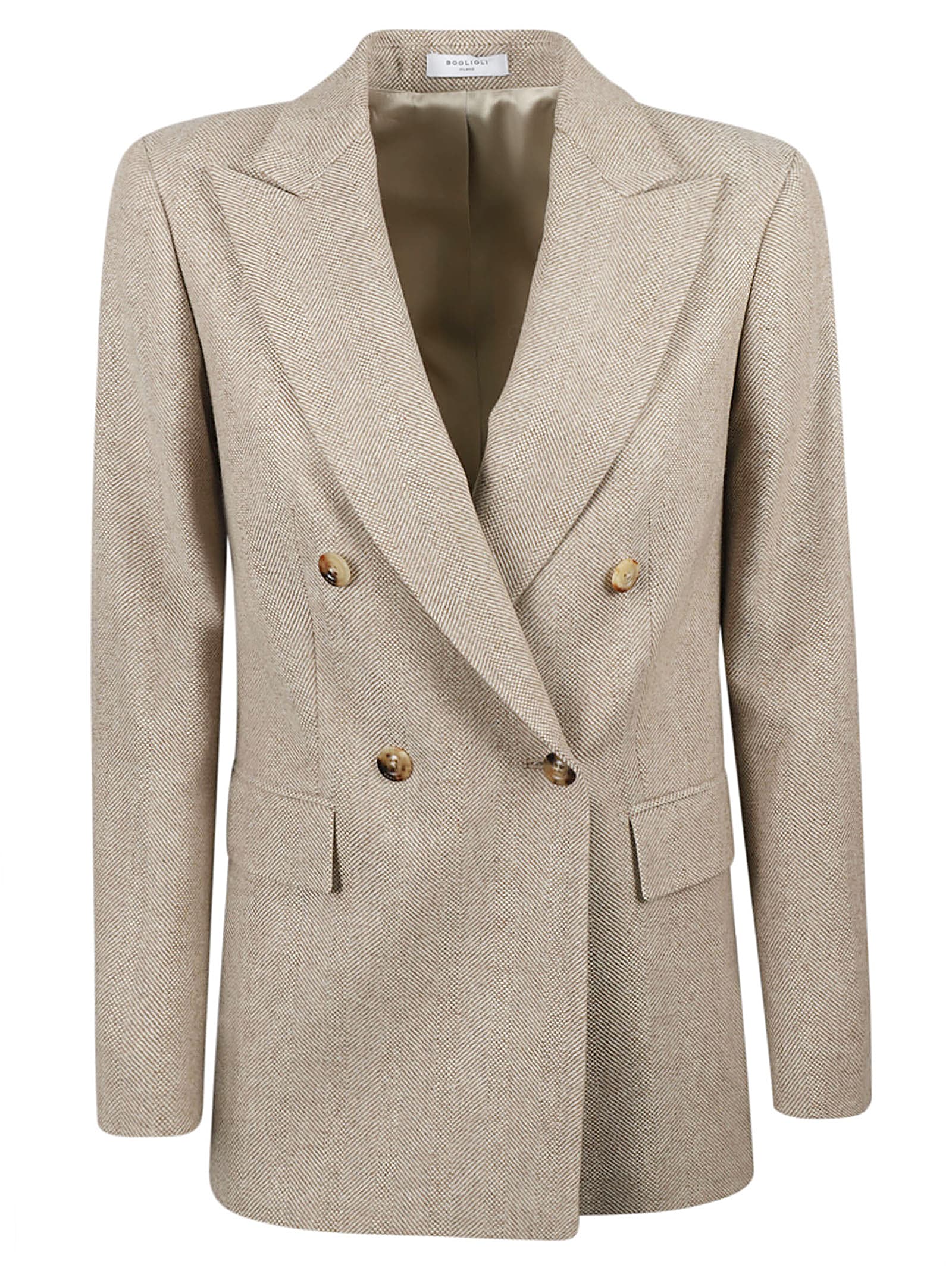 Shop Boglioli Jackets Beige