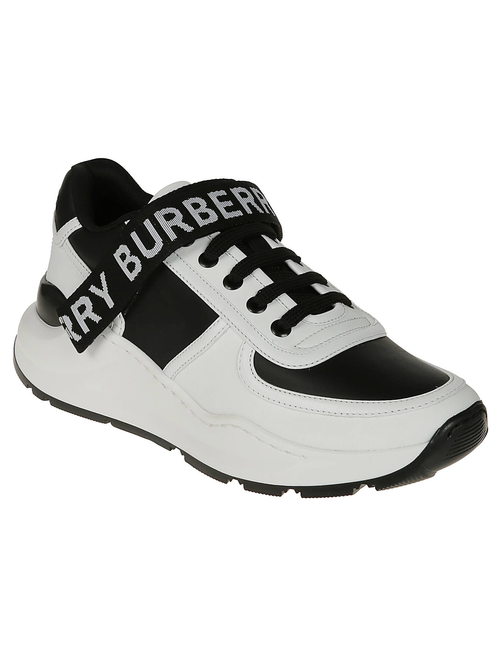 blue burberry trainers