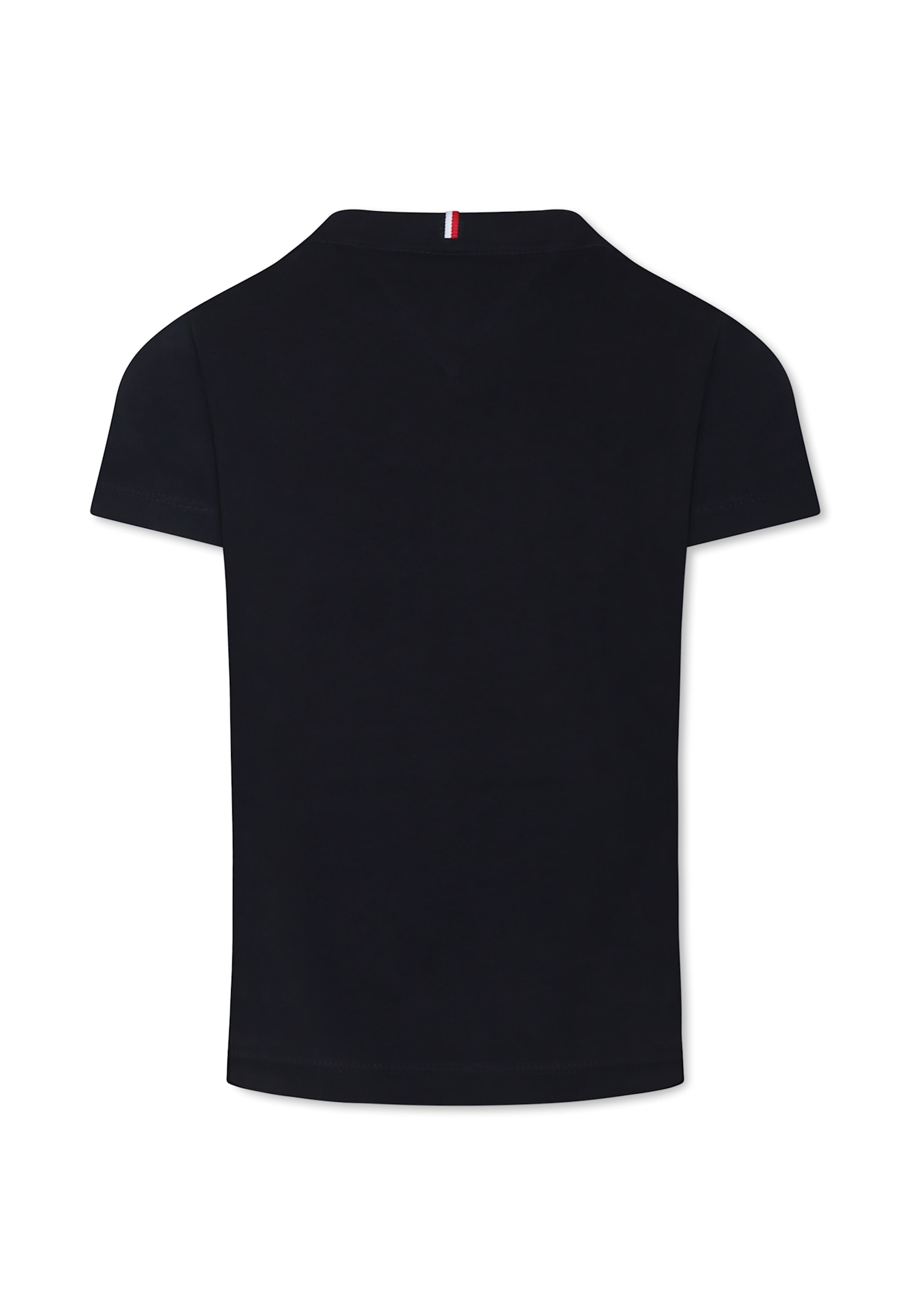 Tommy Hilfiger Blue T-shirt For Boy With Logo In Multi