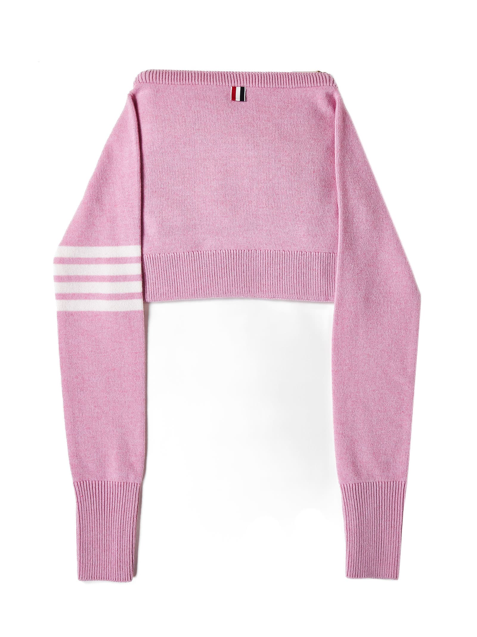 Thom Browne Sweater Bag In Jersey Stitch Ls Crewn In Pink