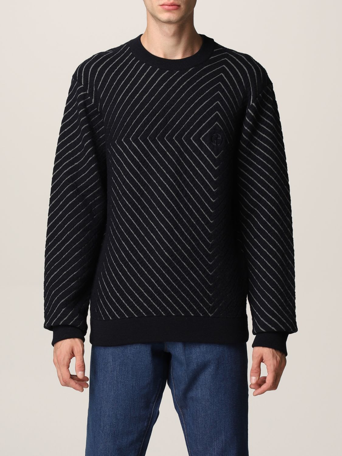 Giorgio Armani sweater Giorgio Armani zigzag jacquard sweater