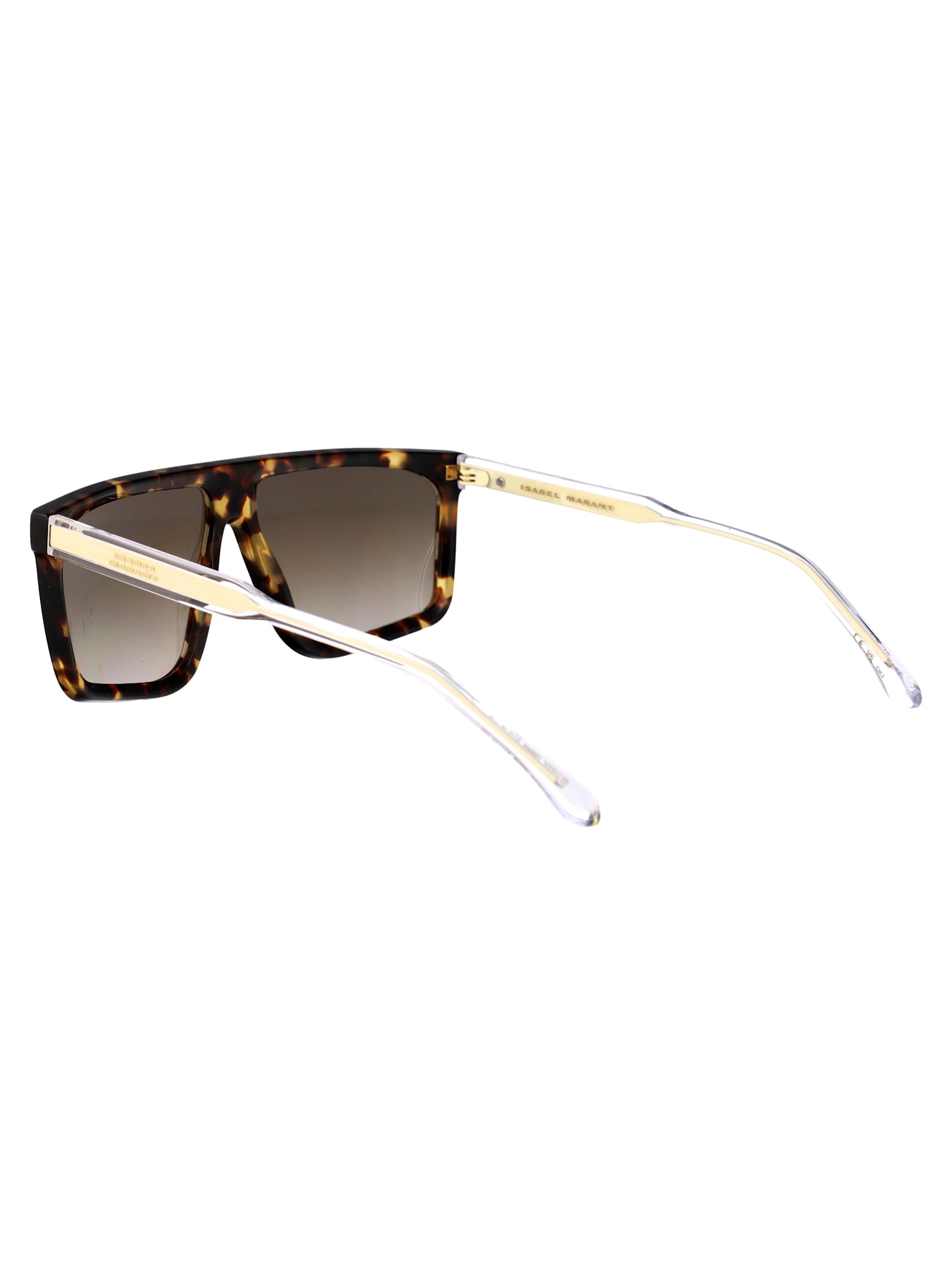 Isabel Marant Hvn Metal Sunglasses In Brown