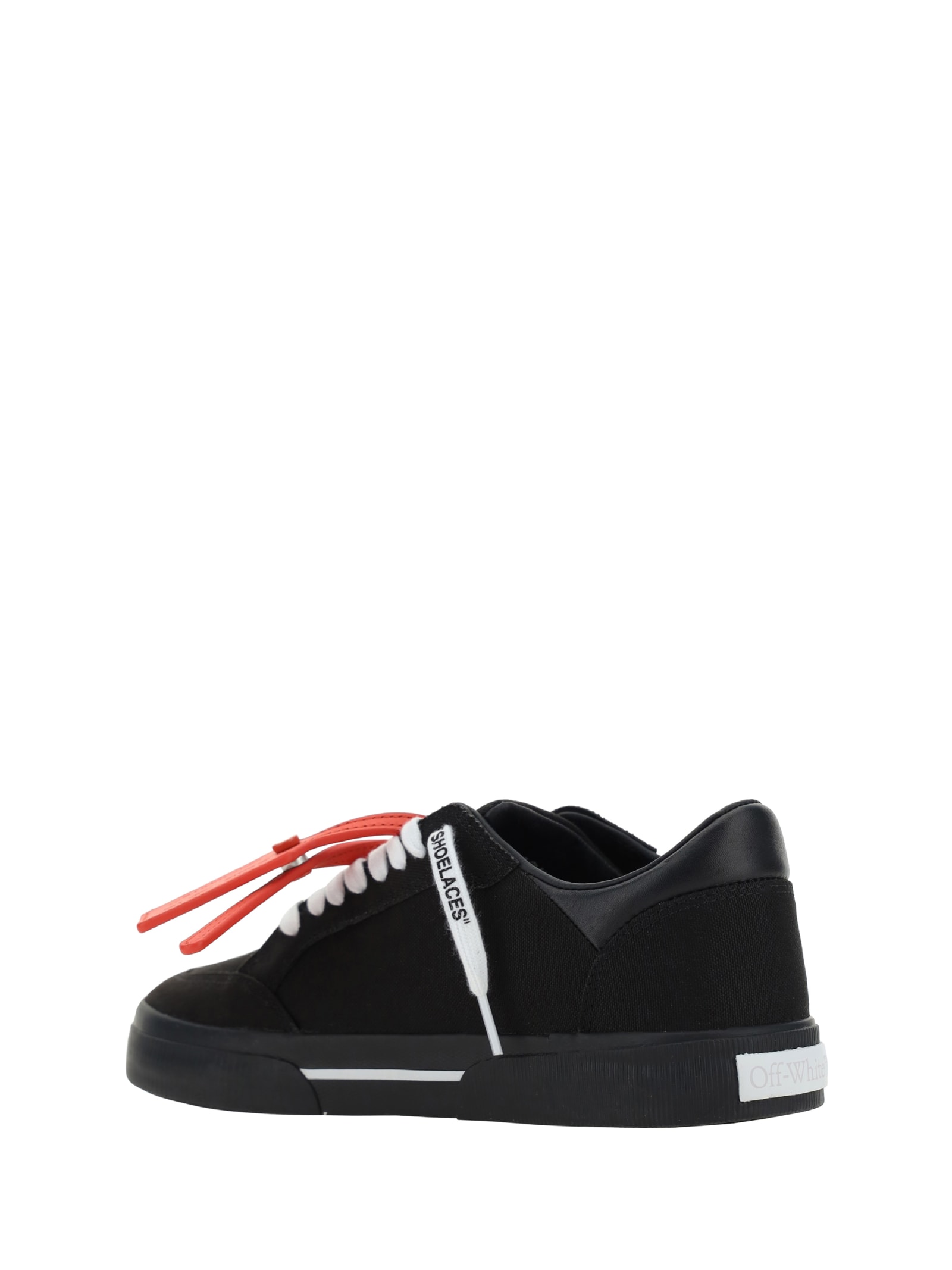 Shop Off-white Low Vulcanized Sneakers In Black/white