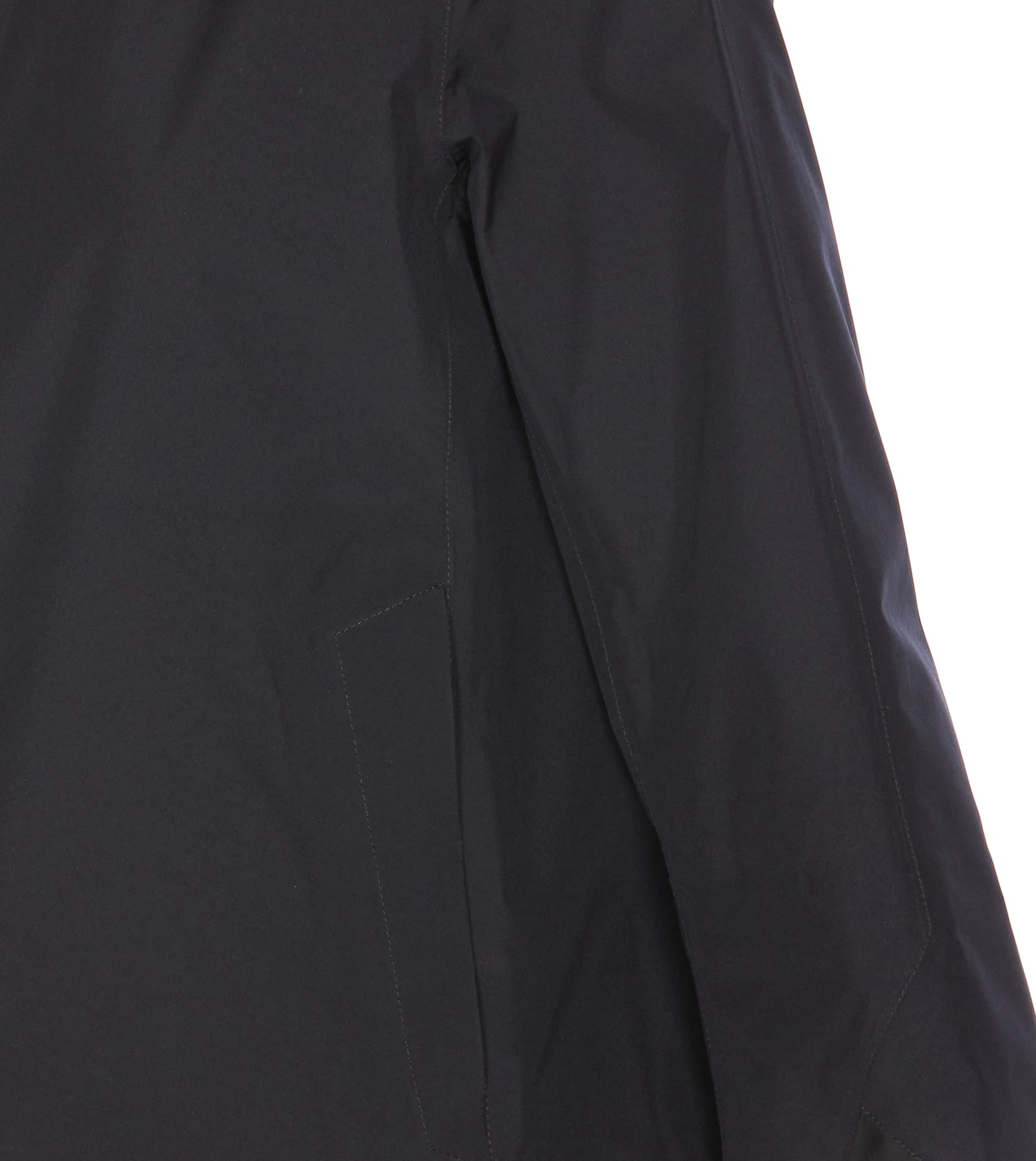 Herno Goretex New Paclite Zipper Cape In Black