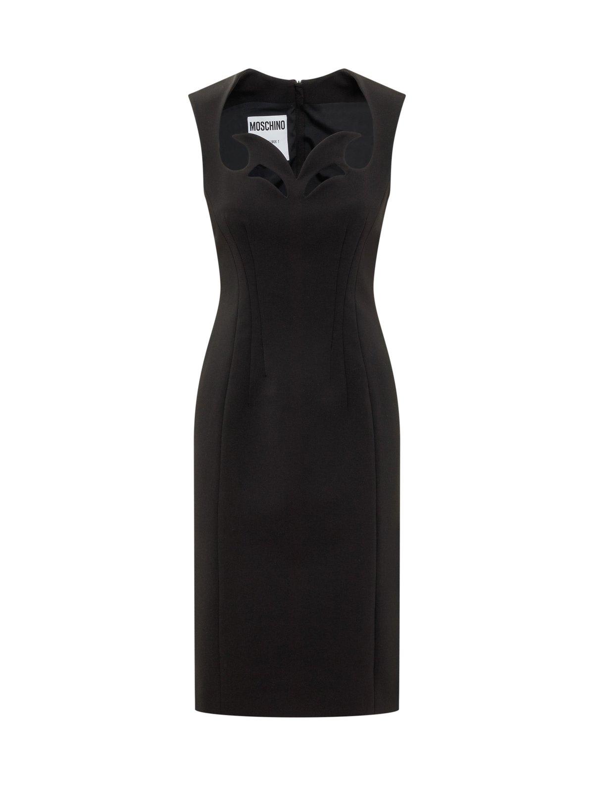 Moschino Cut-out Detailed Knee-length Dress