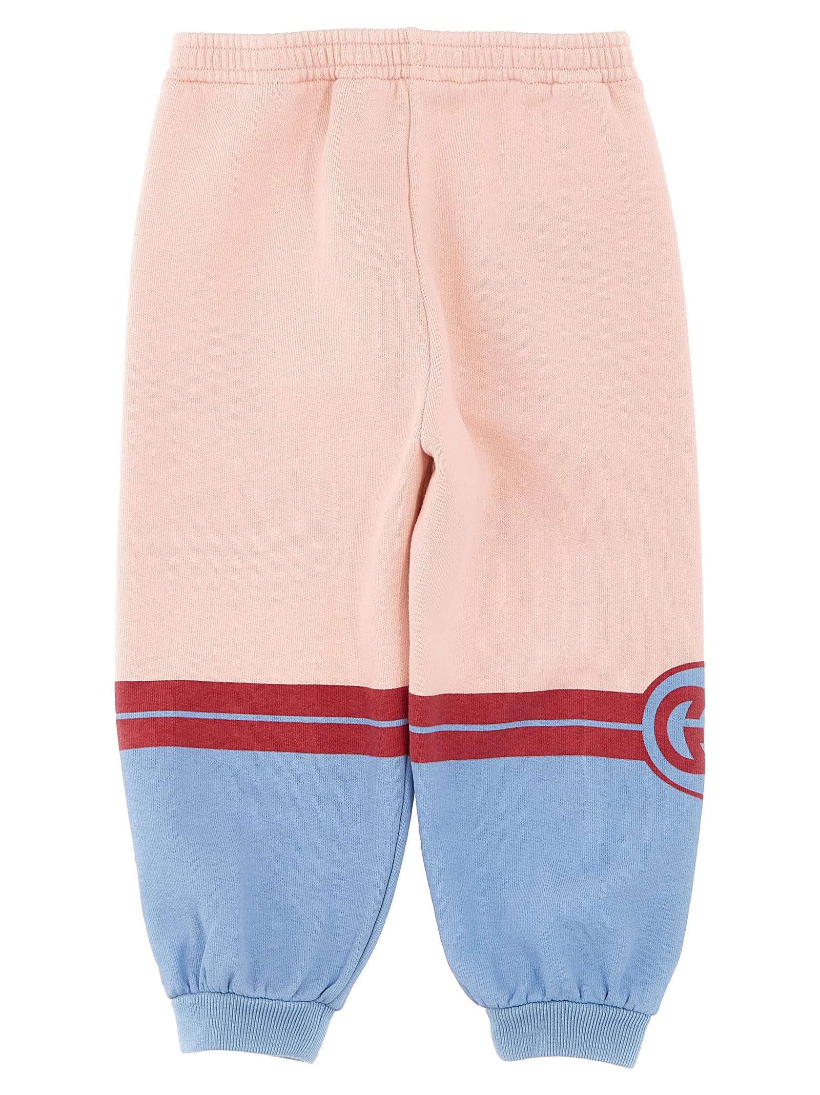 Shop Gucci Logo Joggers In Pink
