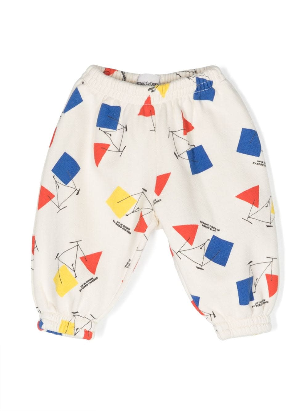 Shop Bobo Choses Baby Crazy Bicy All Over Jogging Pants In White